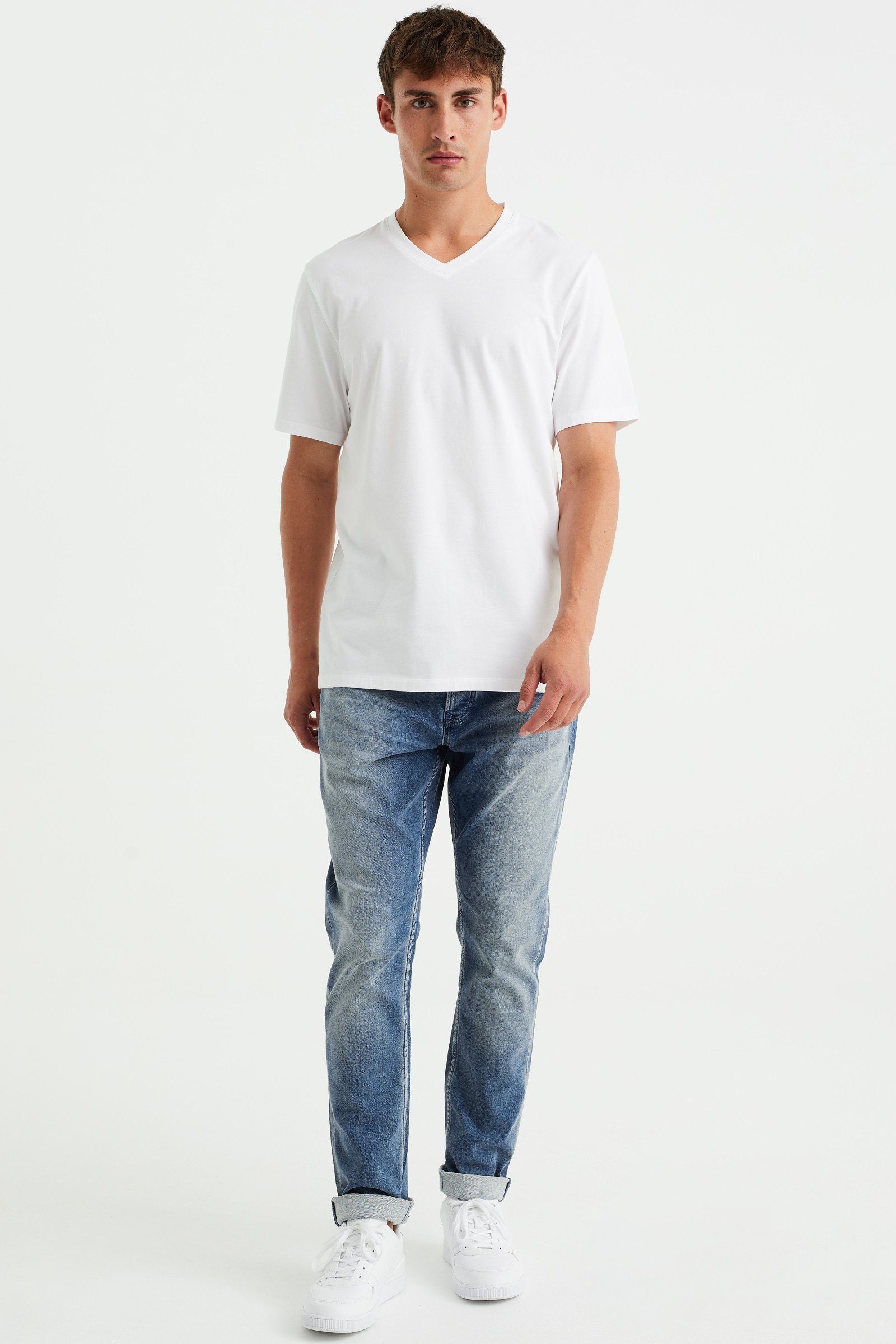 Weiß WE Fashion (1-tlg) T-Shirt