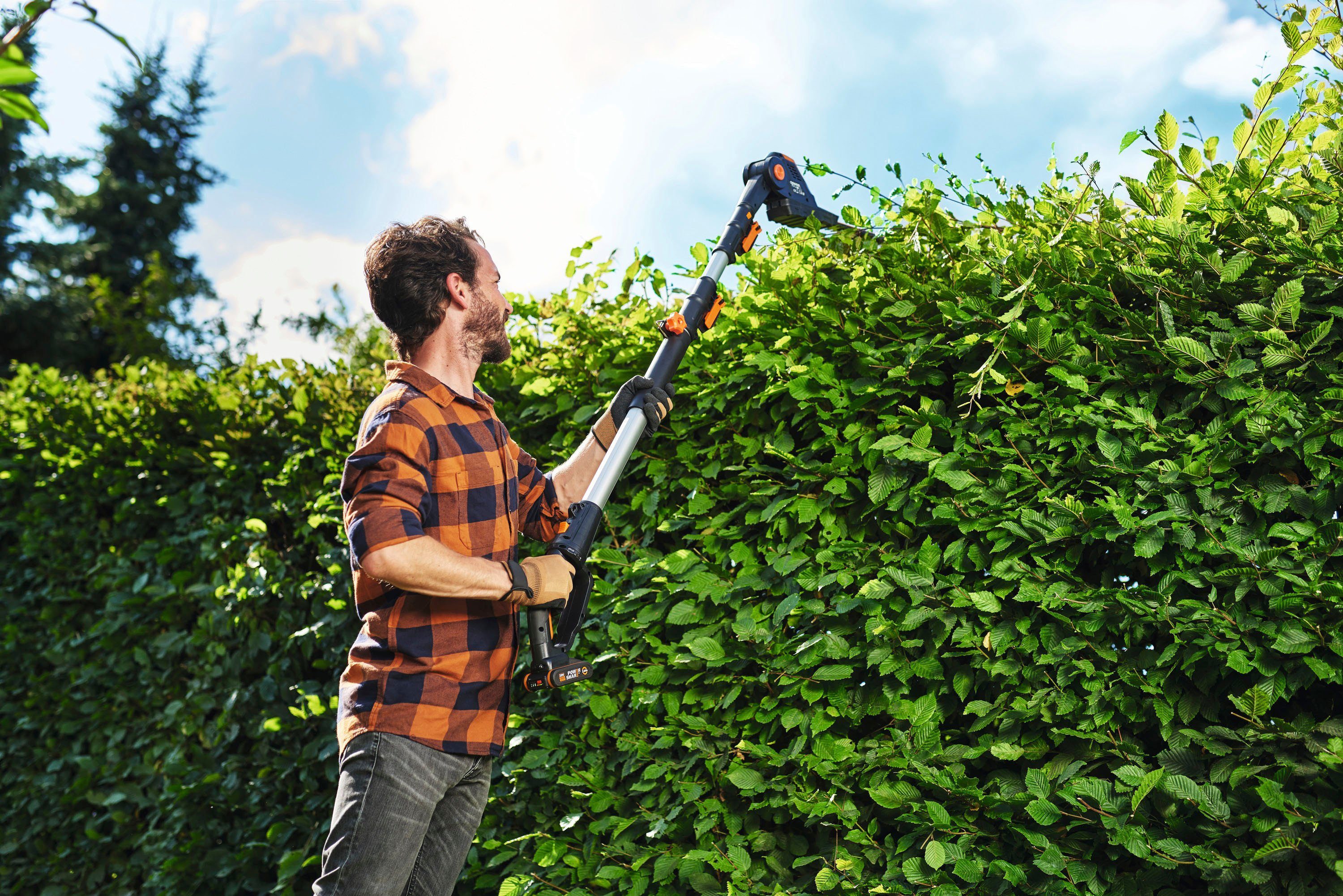 Worx Akku-Heckenschere 20V WG252E.9, Teleskopstiel 3,6m, günstig online kaufen