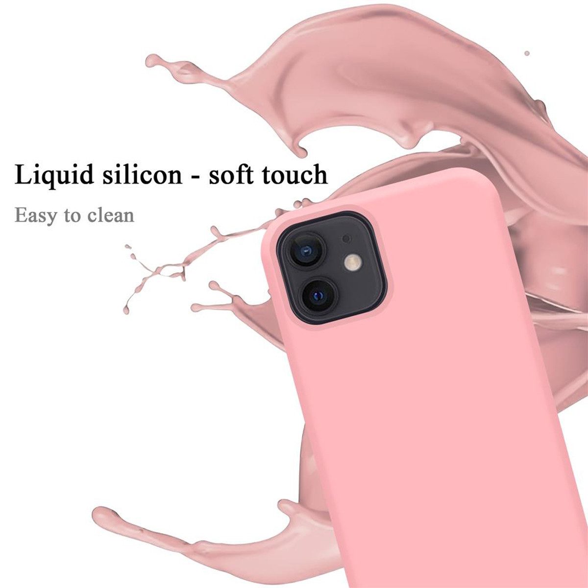 Cadorabo Handyhülle für iPhone 12 MINI Hülle Apple iPhone 12 MINI, Flexible Hülle TPU Silikon Schutzhülle Back Cover Case