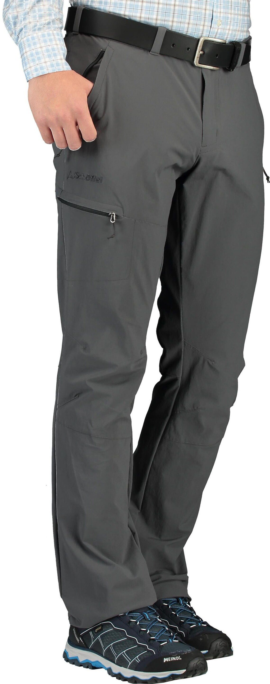 Schöffel Trekkinghose Koper dunkelgrau Stretch günstig online kaufen