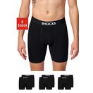 SNOCKS Boxershorts Enge Unterhosen mit längerem Bein Herren Männer (6-St) aus Bio-Baumwolle, ohne kratzenden Zettel, bequem durch längeres Bein