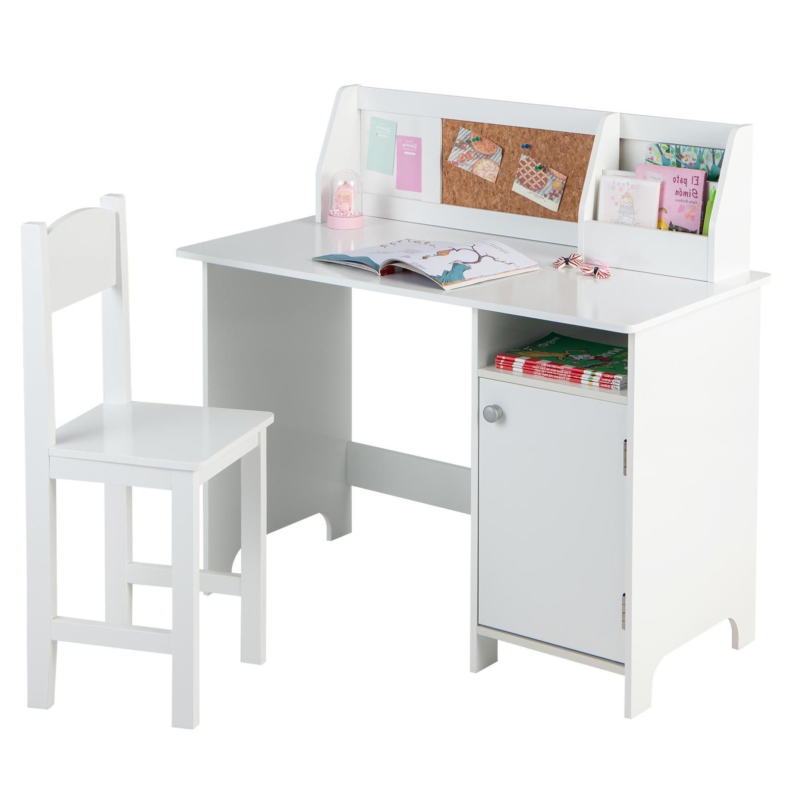 KOMFOTTEU Kinderschreibtisch mit Stuhl (Set), 74×29×29cm günstig online kaufen