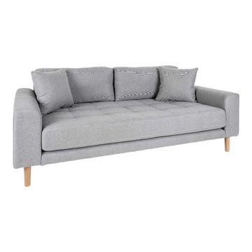 ebuy24 Sofa Lido Sofa 2,5-Sitzer, hellgrau., 1 Teile