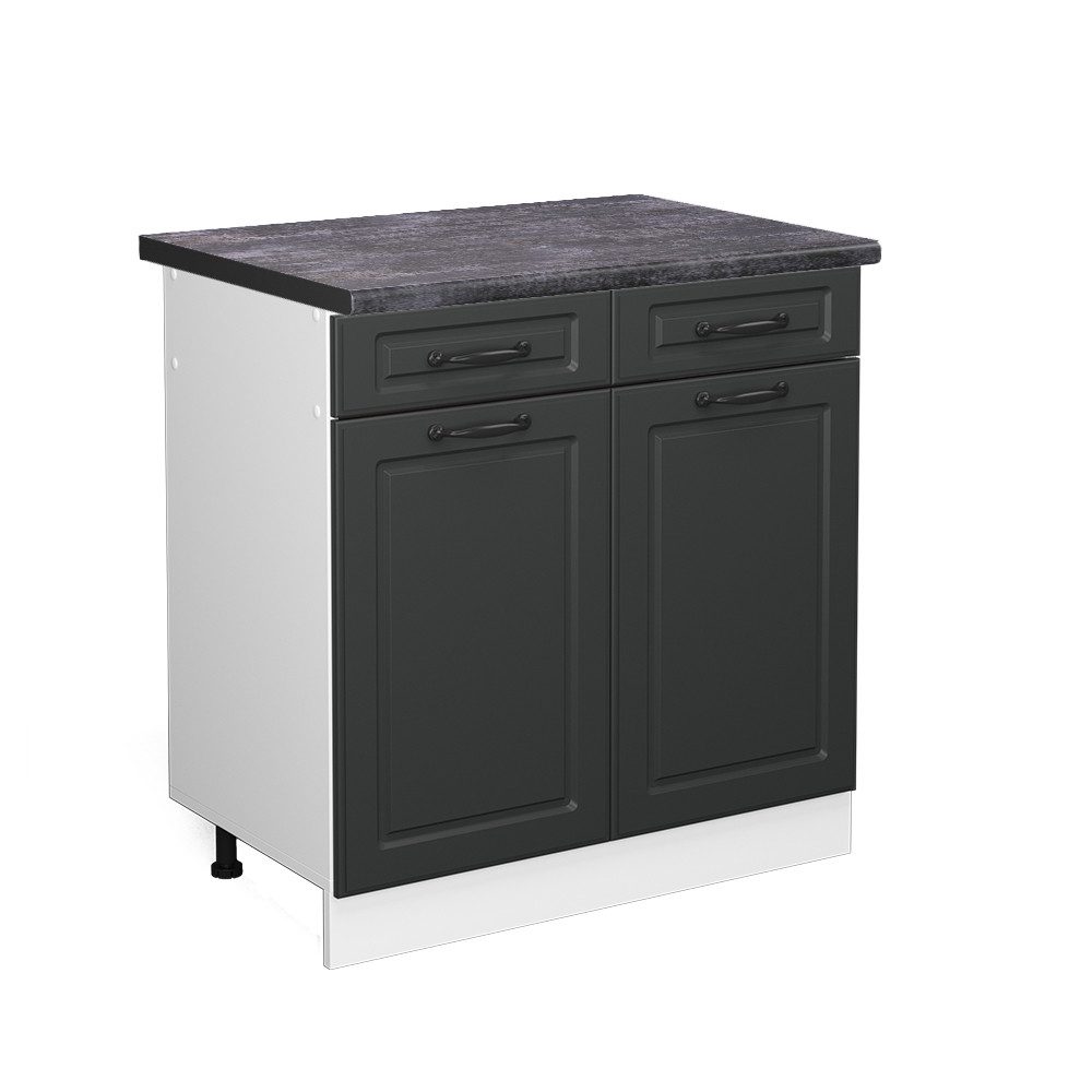 Vicco Unterschrank R-Line, Anthrazit Landhaus/Weiß, 80 günstig online kaufen