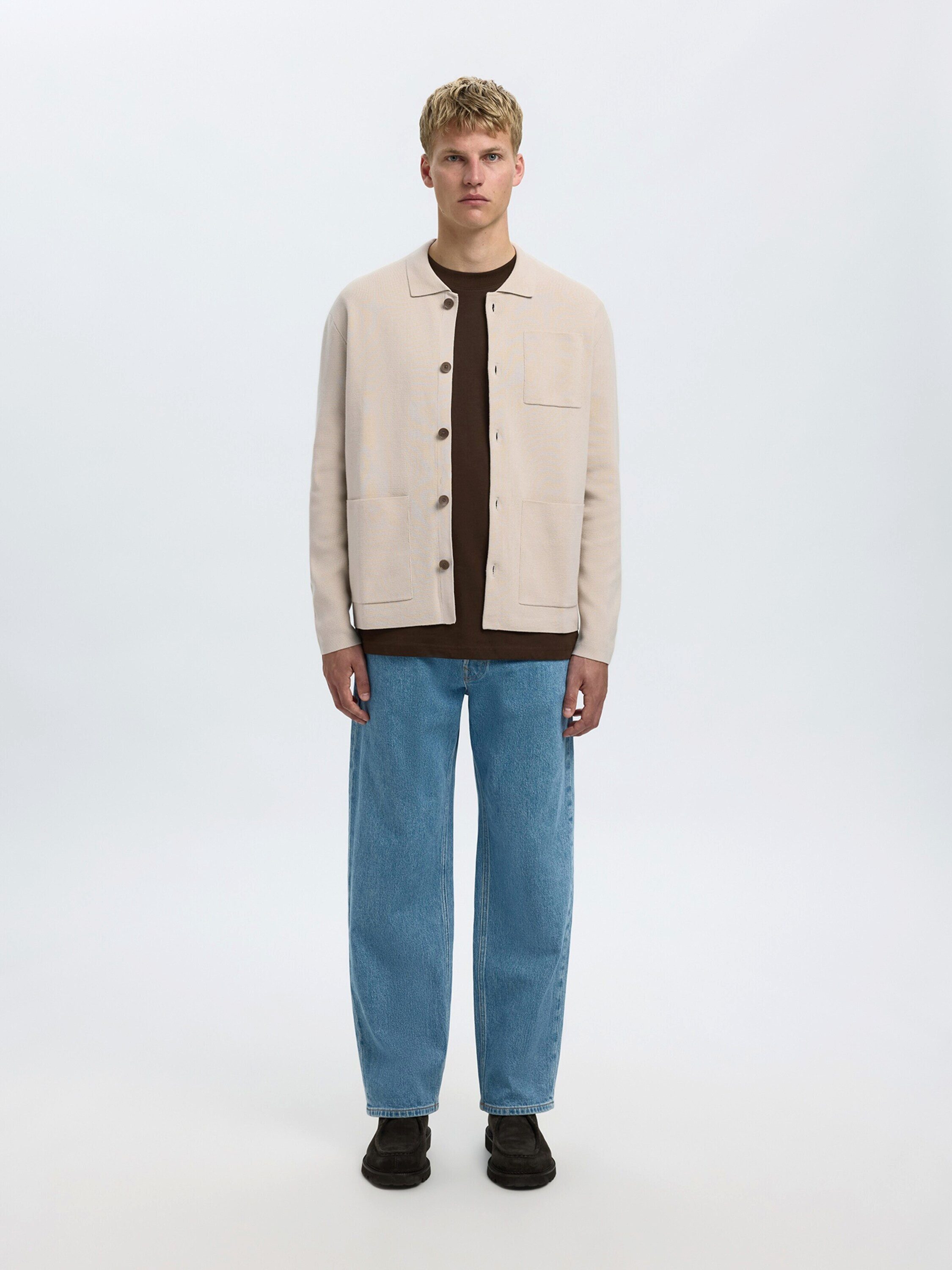 Selected Strickjacke SLHMIKE (1-tlg) Plain/ohne Details