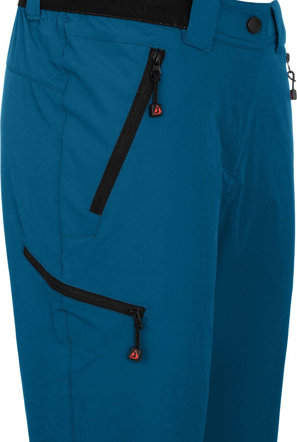 Outdoorhose Bergson leicht, COMFORT Wanderhose, VIDAA Saphir strapazierfähig, blau Kurzgrößen, Damen