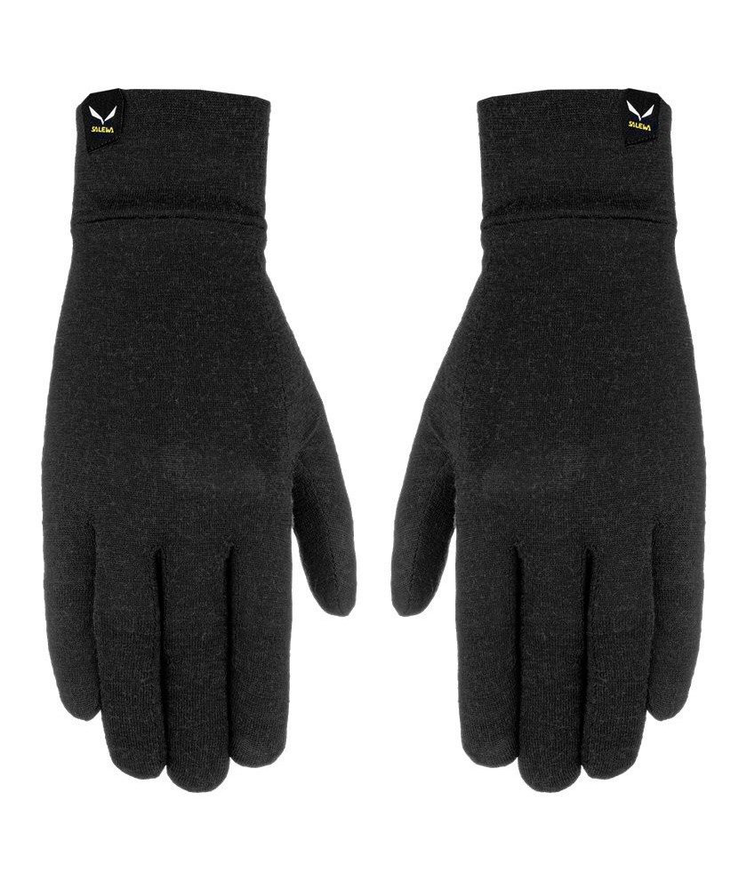 Salewa Multisporthandschuhe Liner-Handschuh Ortles Cristallo (warm und atmungsaktiv) - schwarz
