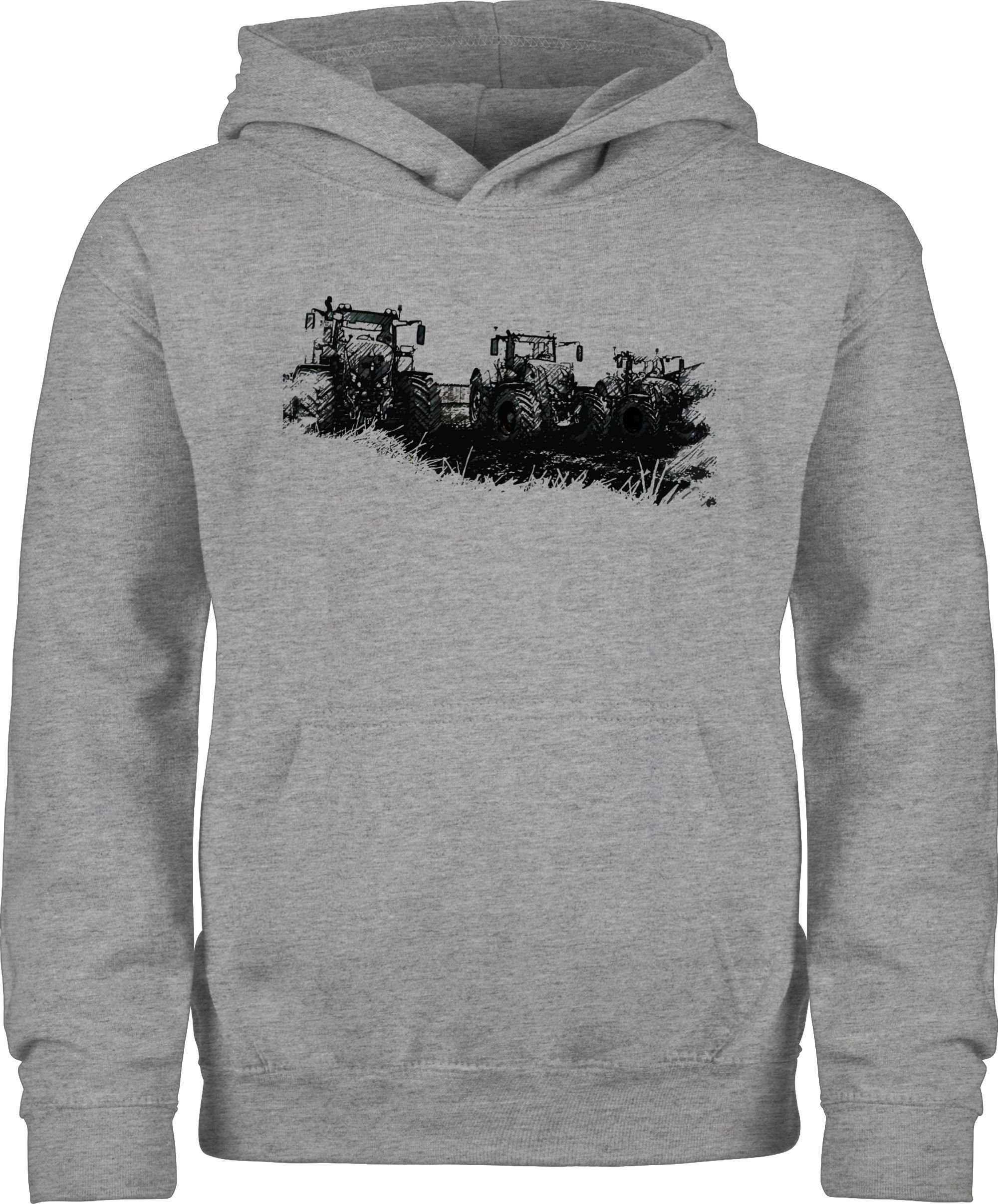 Hoodie Traktoren Wiese