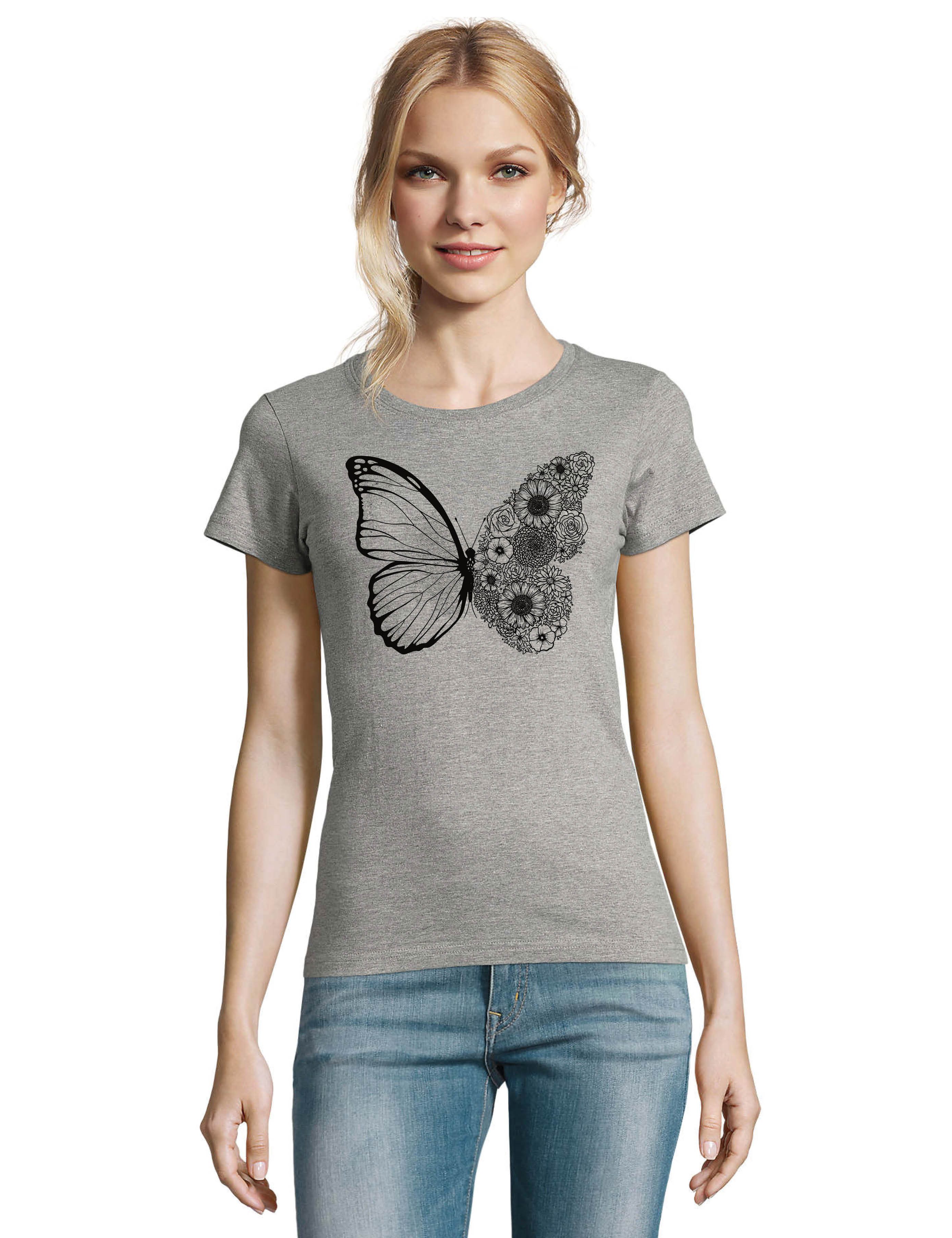 Youth Designz Print-Shirt "Floral Butterfly" Damen günstig online kaufen