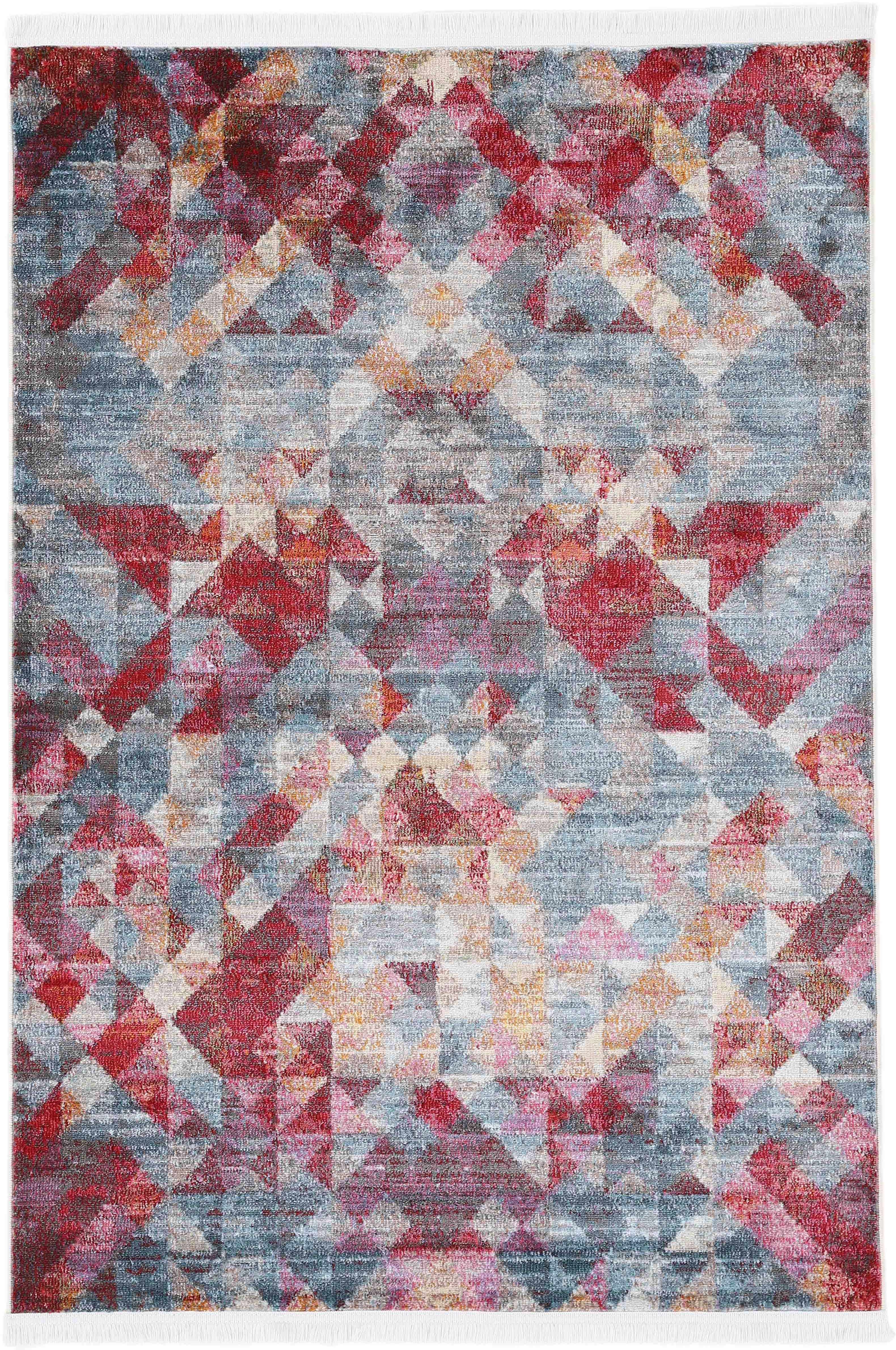 Teppich Lori, carpetfine, rechteckig, Höhe: 7 mm | Kurzflor-Teppiche