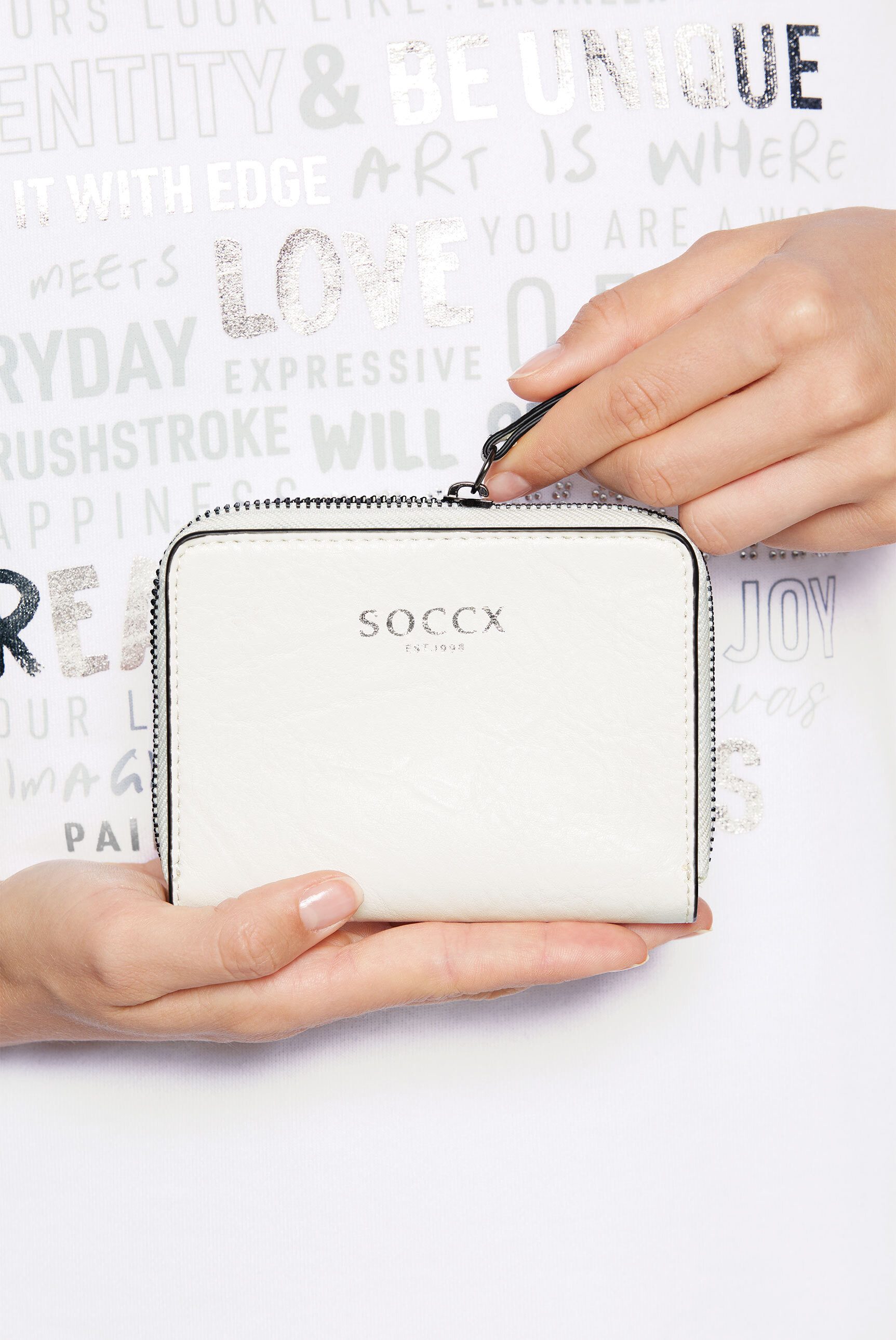 SOCCX Geldbörse, Logo-Print