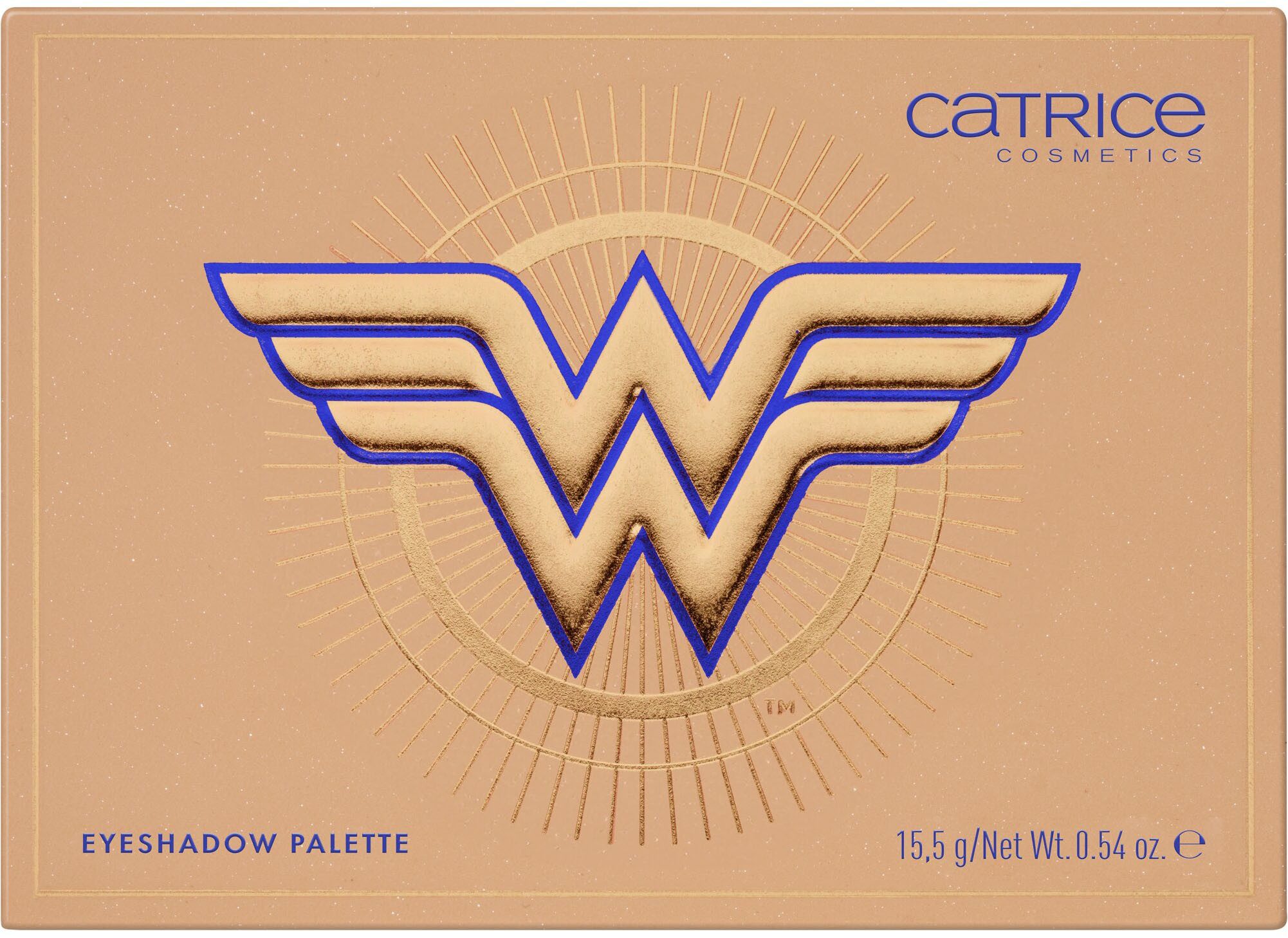 Catrice Lidschatten-Palette Wonder Woman Eyeshadow Palette, Hochpigmentiert mit matten, schimmernden und metallischen Texturen.
