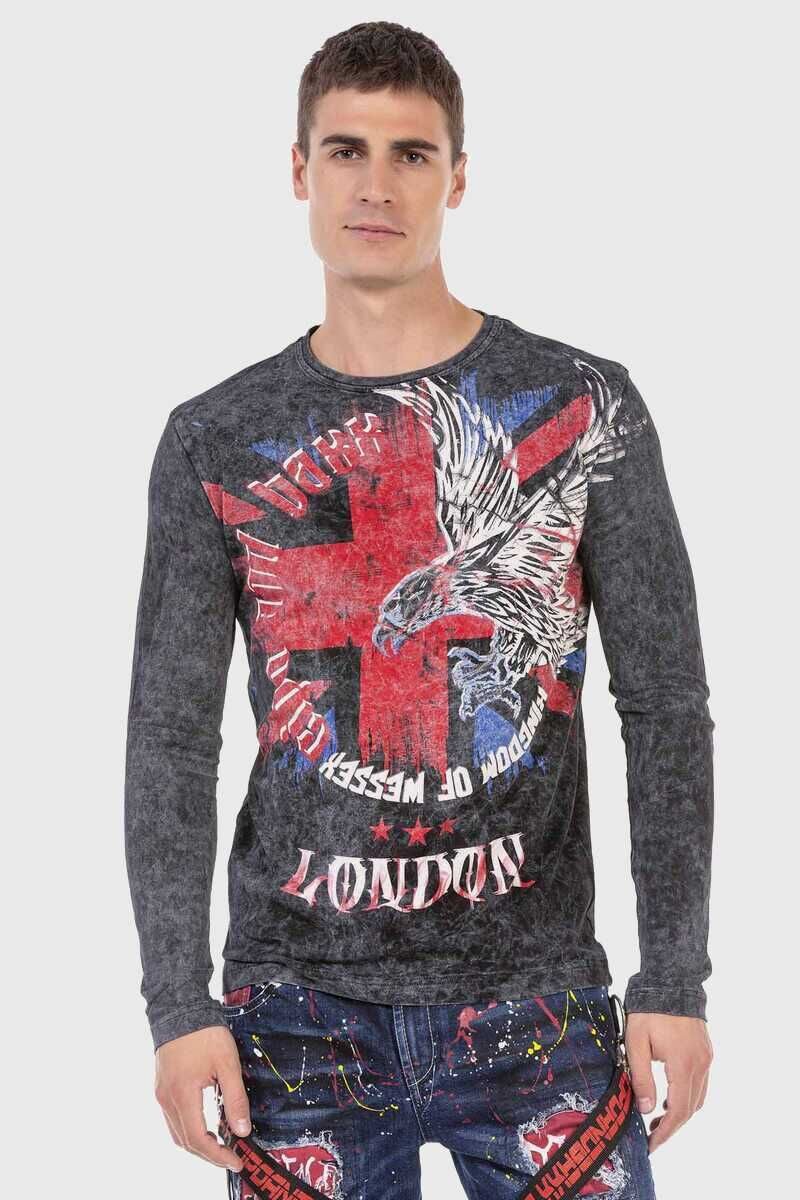 Cipo & Baxx T-Shirt Sweatshirts mit Print auf Vorder- und Rückseite