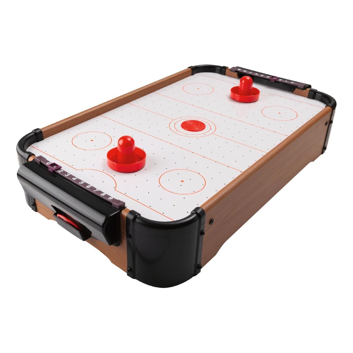 GadgetMonster Spiel, Air Hockey Tischspiel 2 Pusher, 3 Pucks für 2 Personen