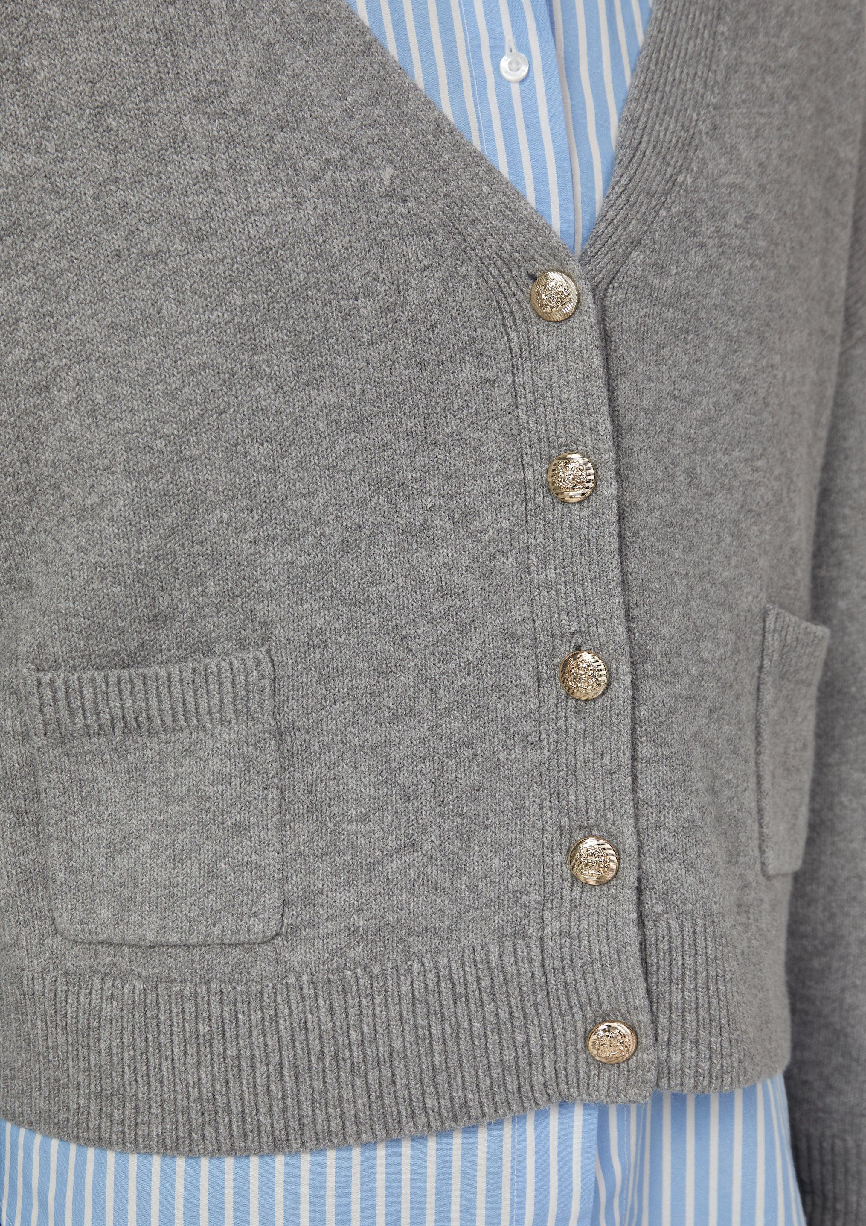 s.Oliver Strickjacke Oversized Strickjacke mit dekorativen günstig online kaufen