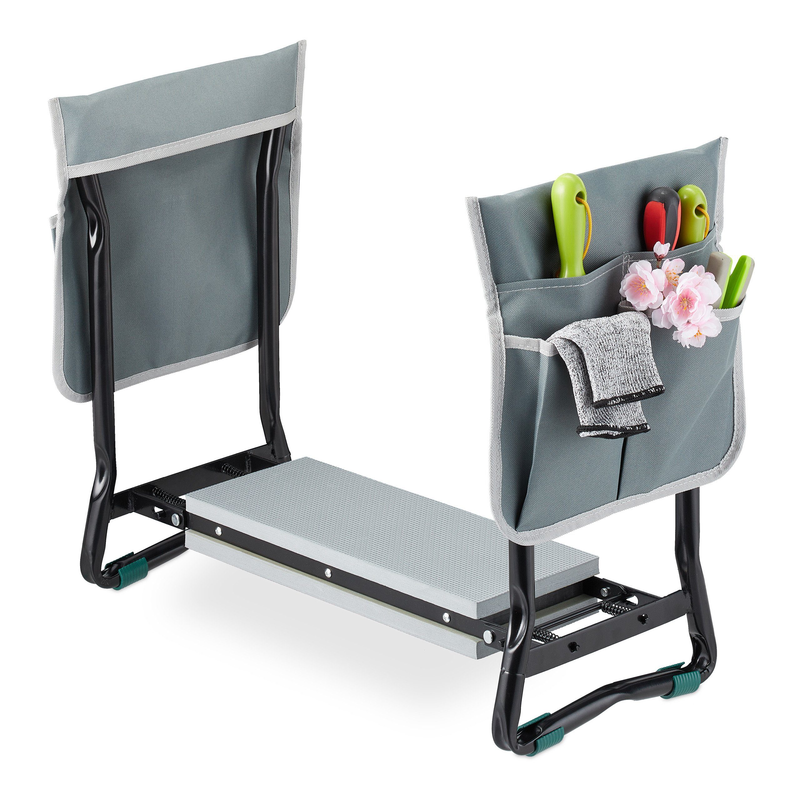 relaxdays Kniebank für den Garten, BxLxH: 59x31.5x50 cm,(3 St)