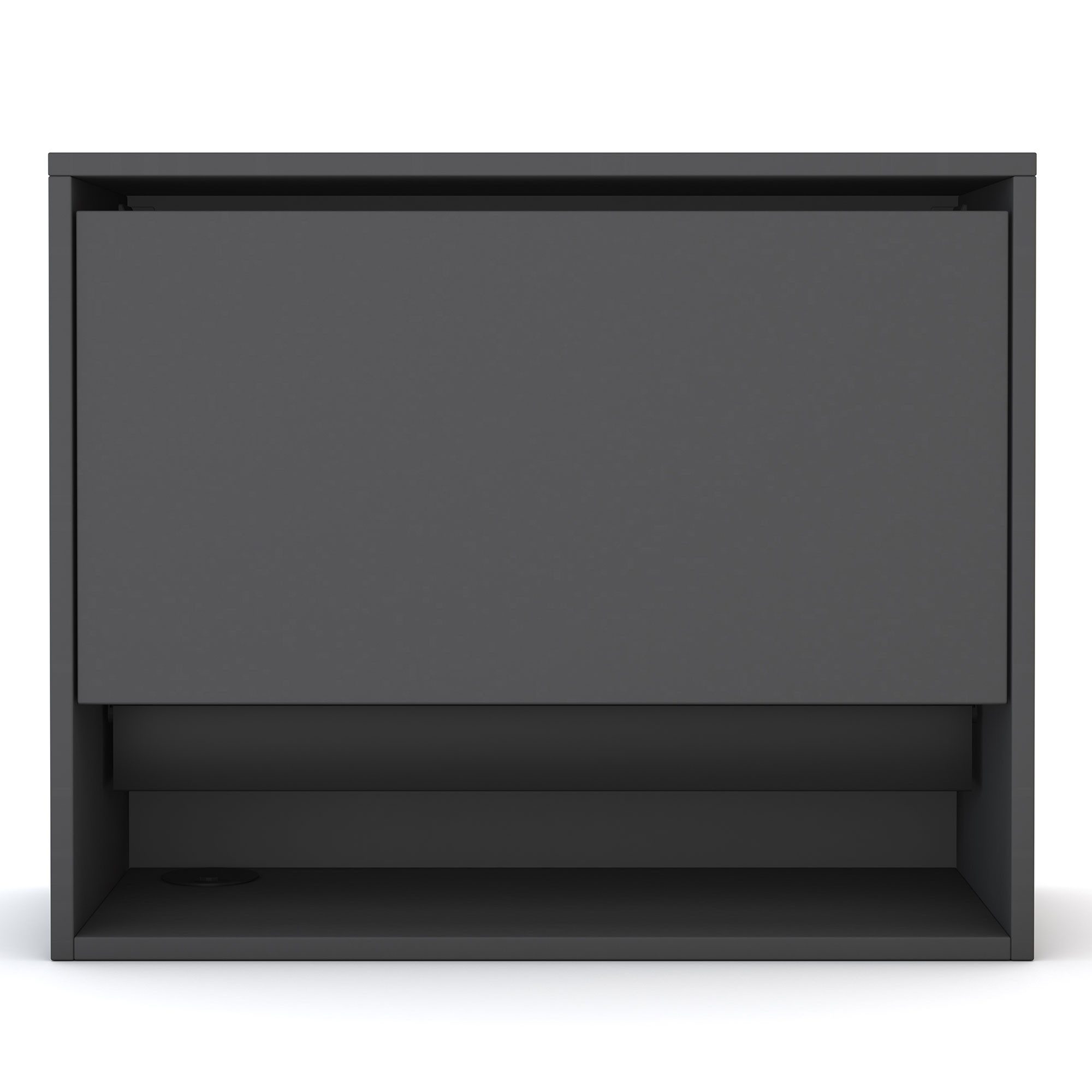 ASSMANN Büromöbel Sekretär Cubas (74x80cm Anthrazit, fertig montiert, für Homeoffice), TÜV-zertifiziert