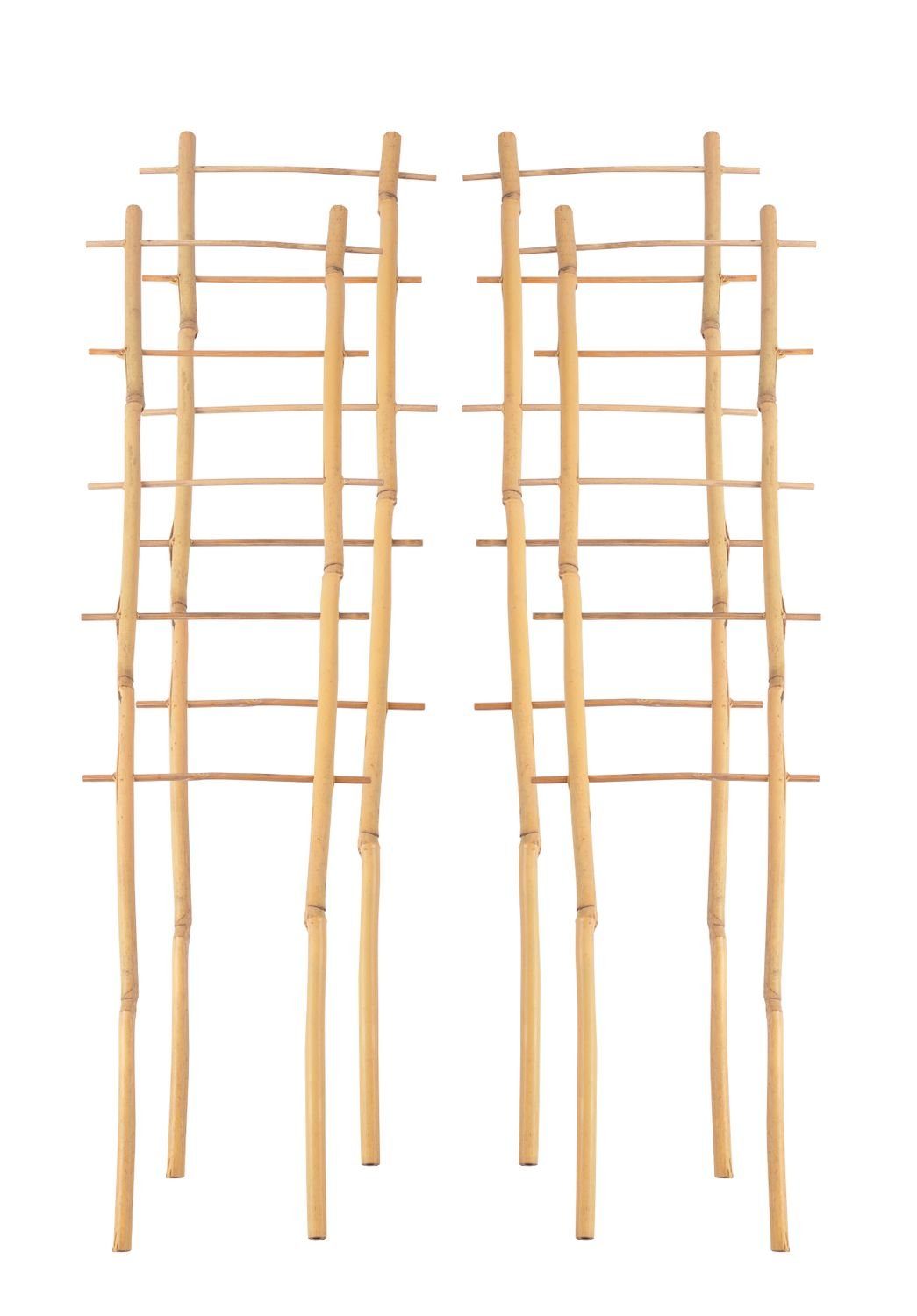 Grüner Jan Spalier 4x Bambusspalier 60cm Rankhilfe Blumenstütze Rankgitter günstig online kaufen