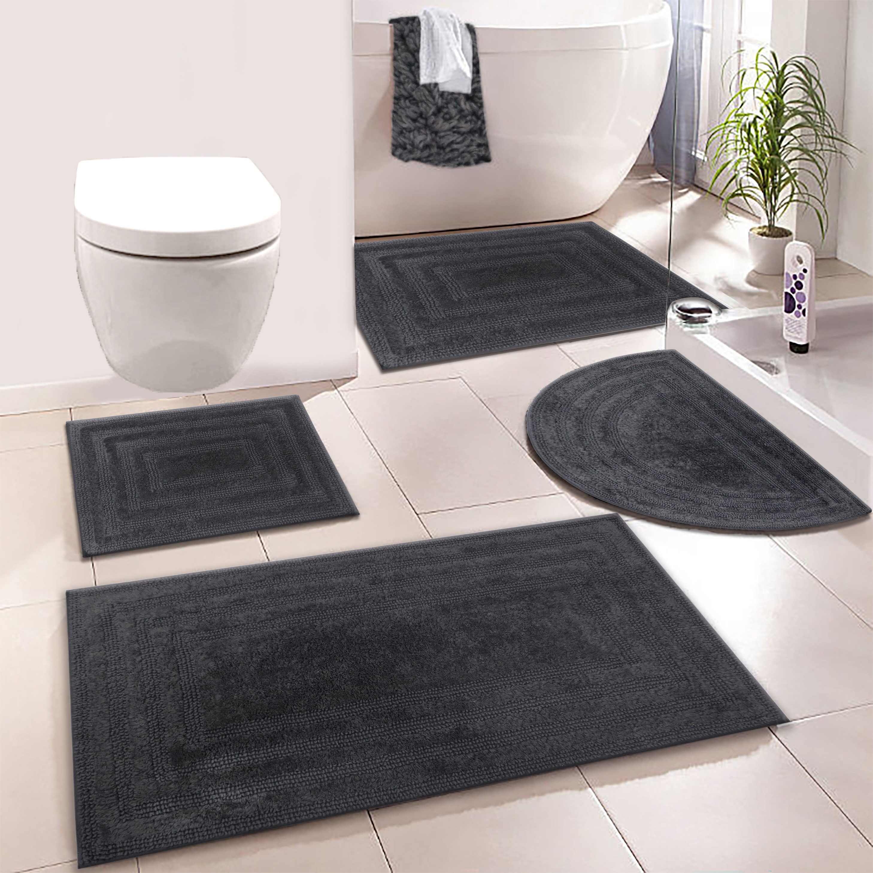 my home Badematte Inga, Rahmen, Badvorleger, günstig online kaufen