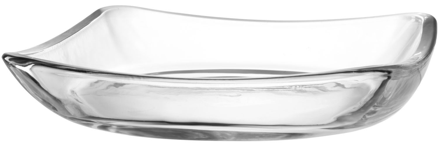 LEONARDO Schale PIAZZA, Teller ca. 20 cm, 4er-Set, Glas, (Set, 4-tlg), spülmaschinengeeignet