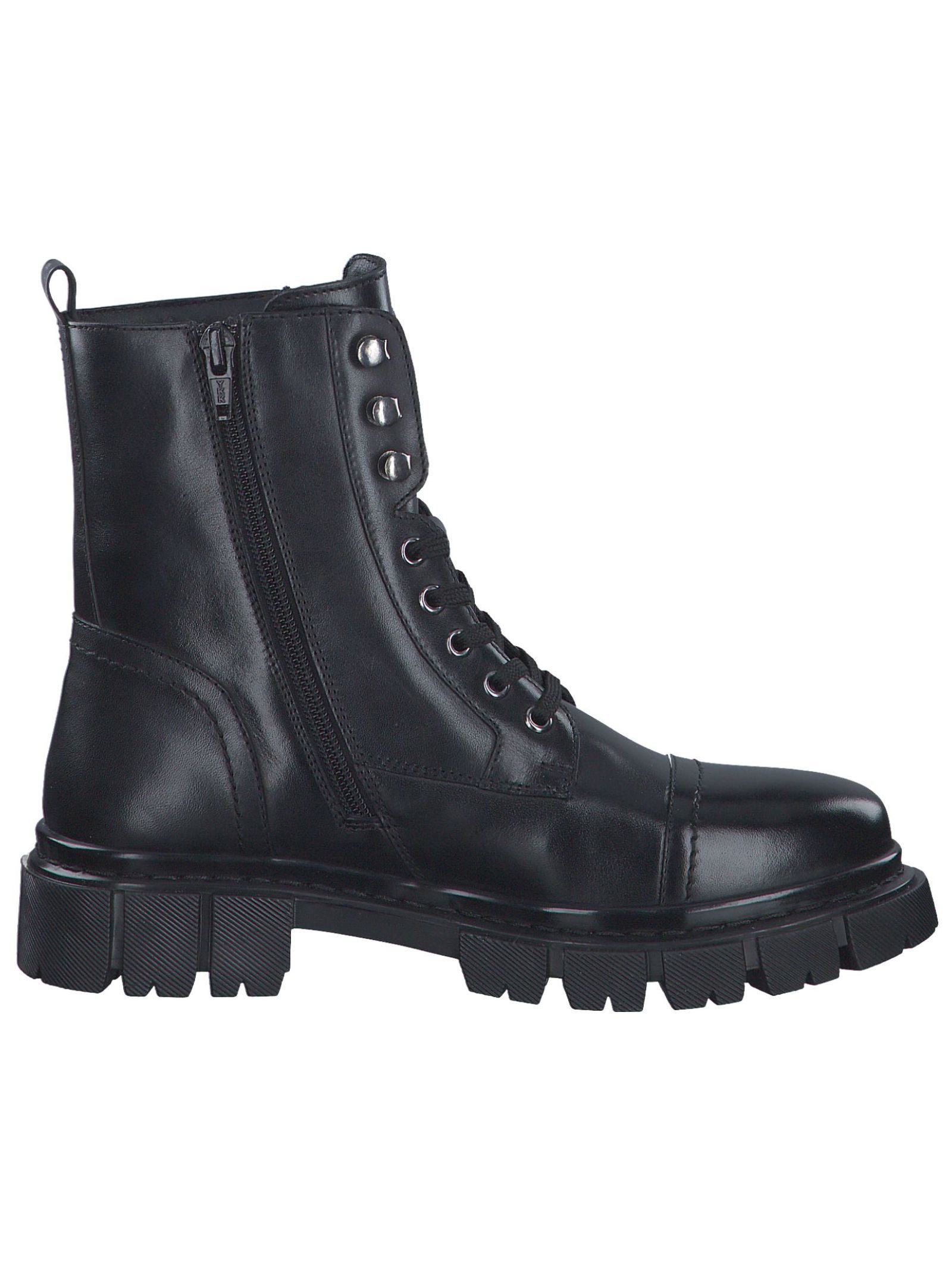Stiefelette Leder Schnürstiefelette