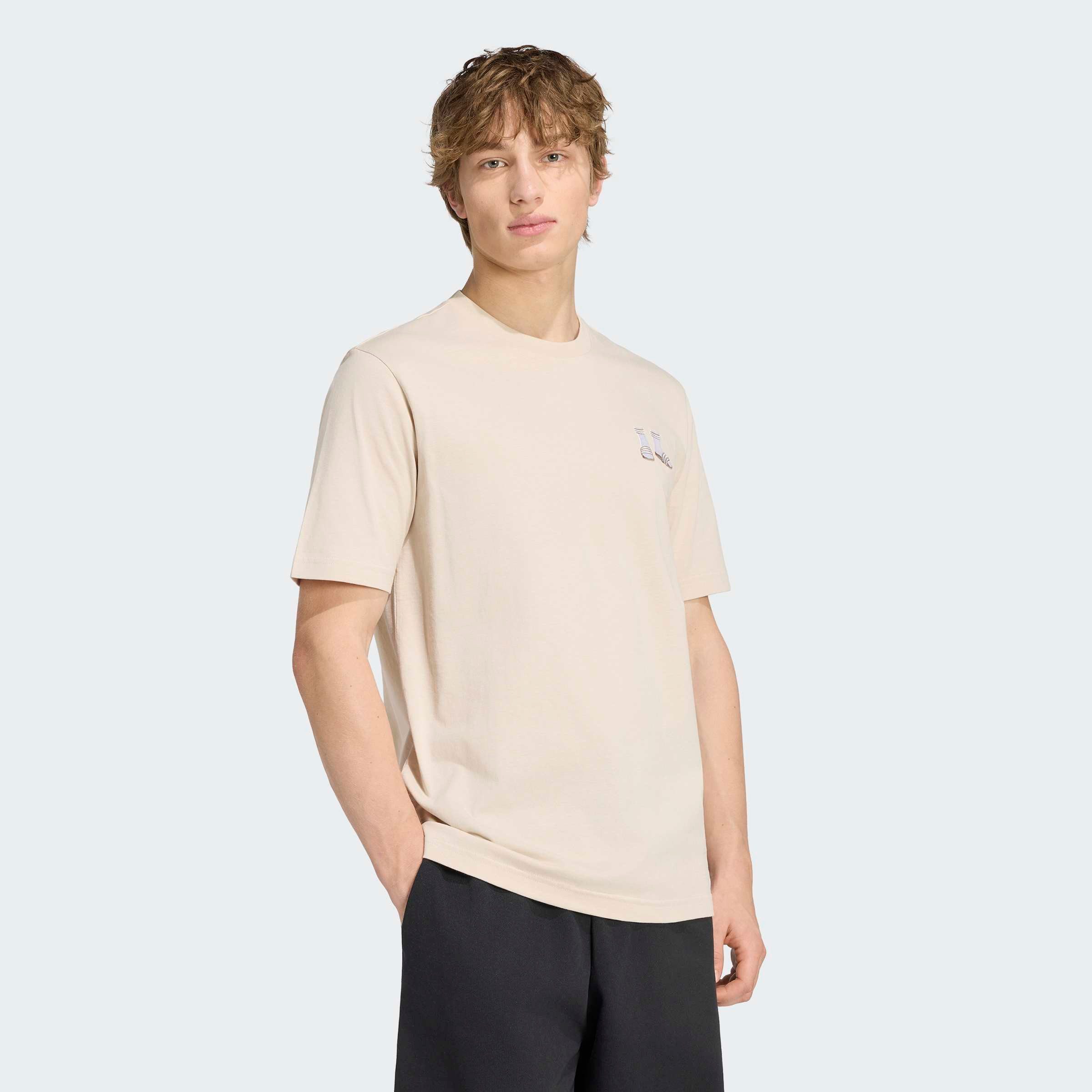 adidas Sportswear T-Shirt M EMB SLIDES T mit Rundhalsausschnitt, ohne Verschluss, sportlicher Stil