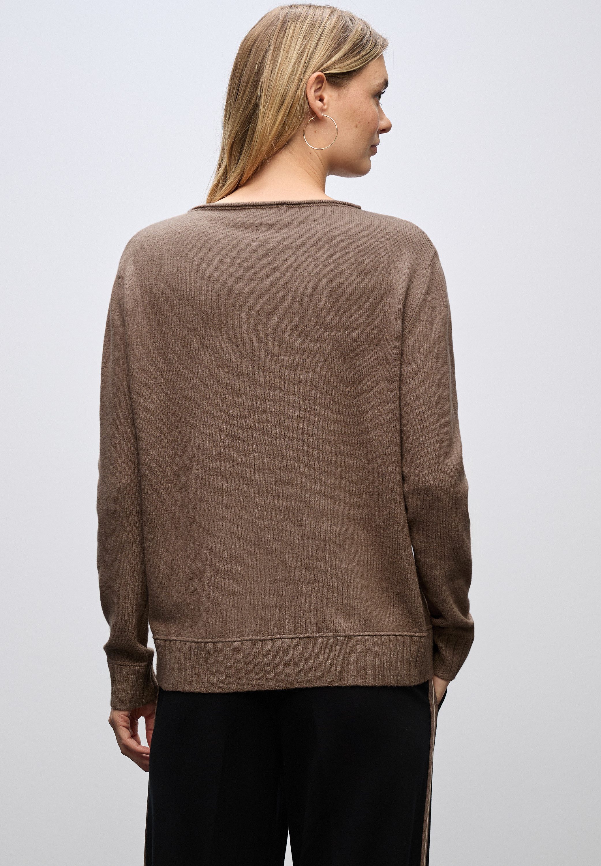 STREET ONE Strickpullover mit U-Boot-Ausschnitt günstig online kaufen