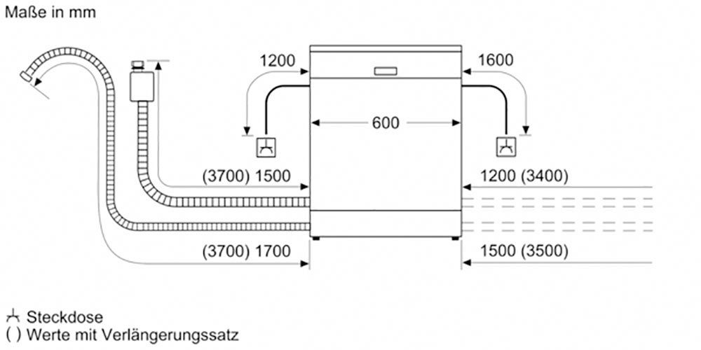 SIEMENS teilintegrierbarer Geschirrspüler iQ700 SN57TS00CE, 14 Maßgedecke, Schnellere & Clevere Reinigung dank varioSpeed Plus – Bild 5 von 5