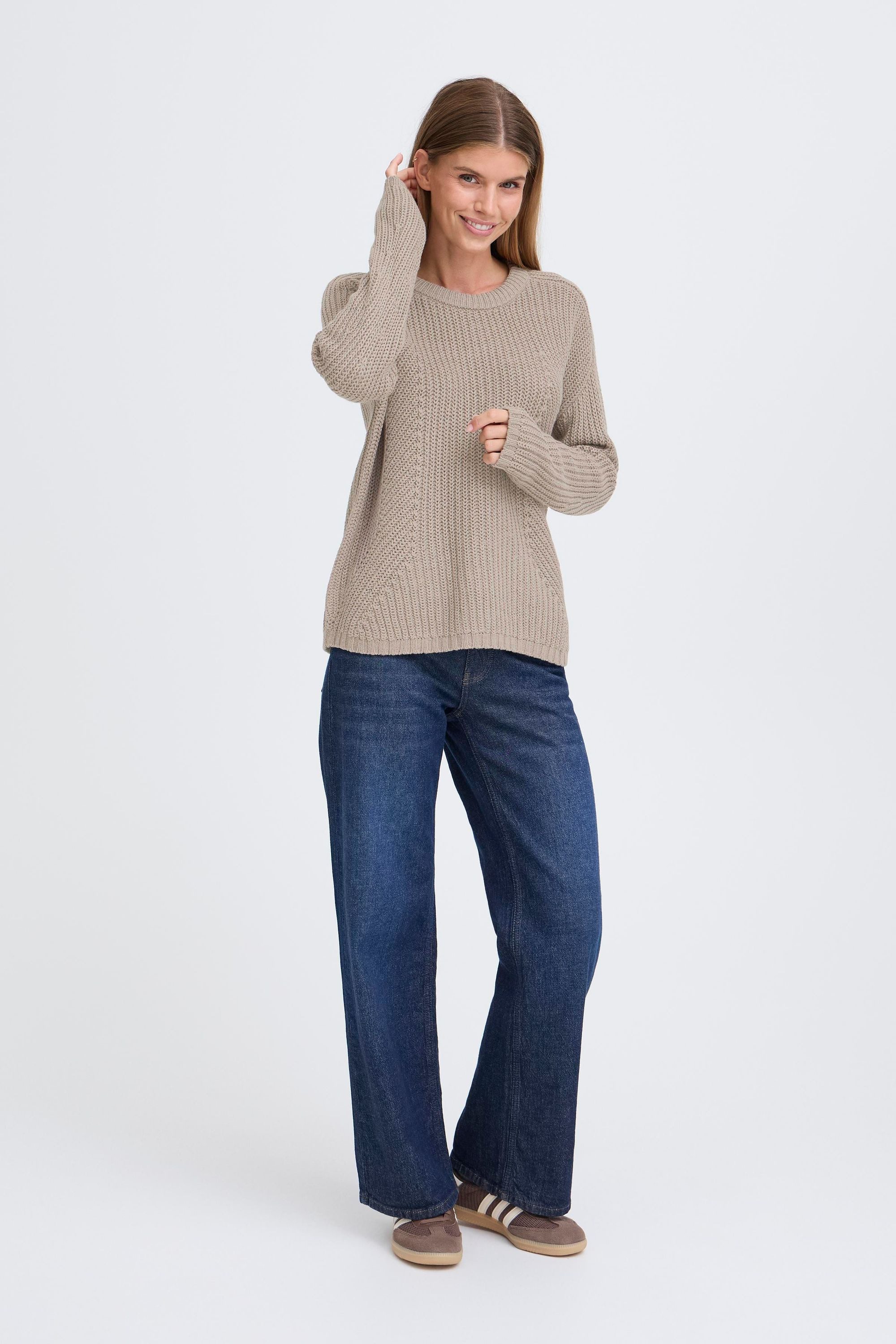 OXMO Strickpullover OXKanna Kuscheliger Pullover