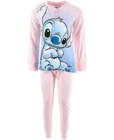 Lilo & Stitch Schlafanzug (2 tlg) Mädchen Pyjama langarm Gr. 116 - 152 cm