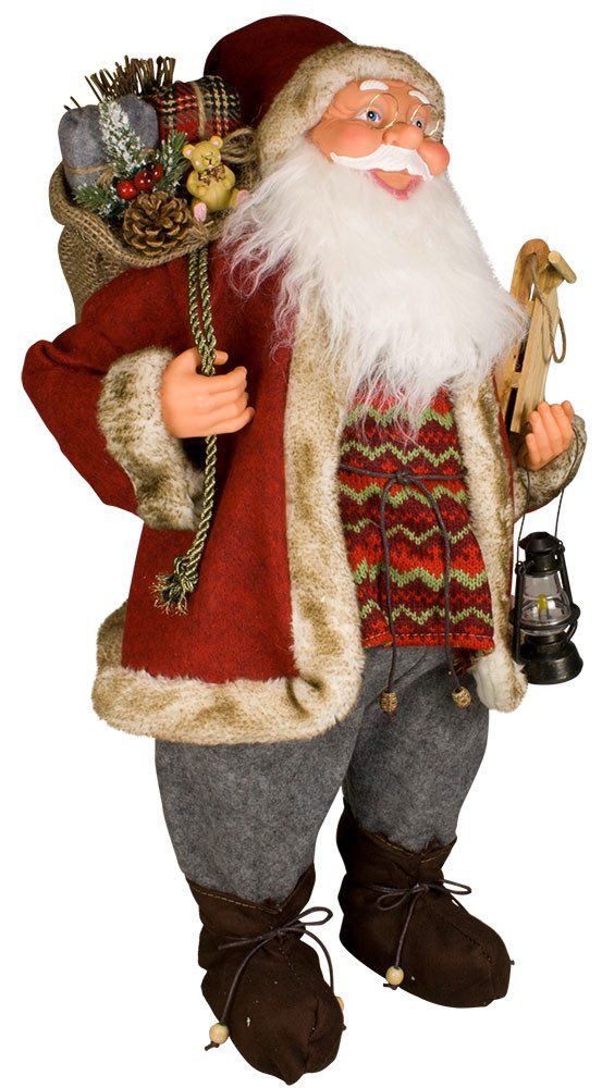 foolonli Weihnachtsmann Weihnachtsmann Santa Clause Deko Tinus 60cm Weihnachten Adventsdeko