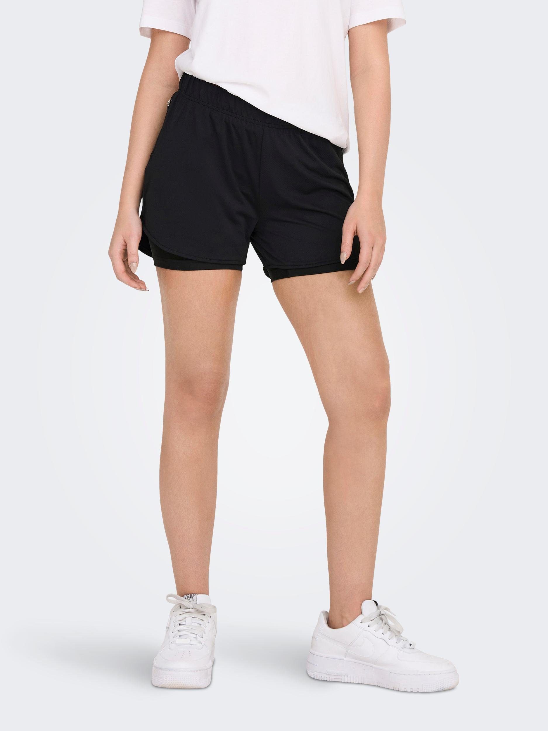 ONLY ONPMILA-2 PCK MW Black Play LOOSE Funktionsshorts NOOS SHORTS