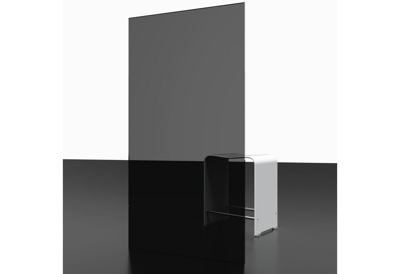 Thumbnail - Schulte Walk-in-Dusche Black Style, 6 mm Sicherheitsglas inkl. fixil-Glassiegel, BxH: 90 x 200 cm, Dekor Grau-Anthrazit