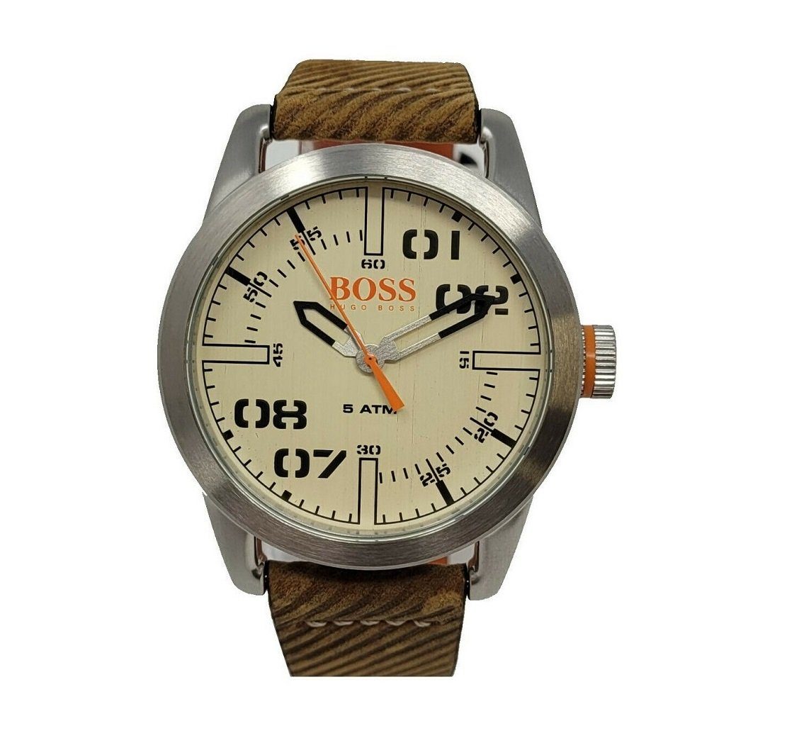 [Jetzt im Sonderangebot] BOSS Quarzuhr, 1513418 lederband uhr Herren