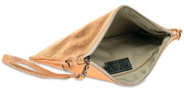 Caspar Clutch TL717 kleine Damen Leder Umhängetasche