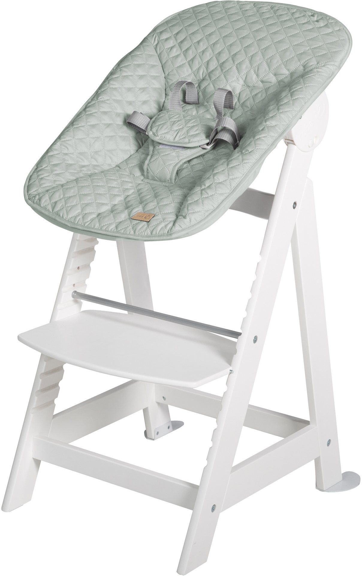 roba® Hochstuhl Treppenhochstuhl 2-in-1 Set Style, Born Up, mit Neugeborenen-Aufsatz