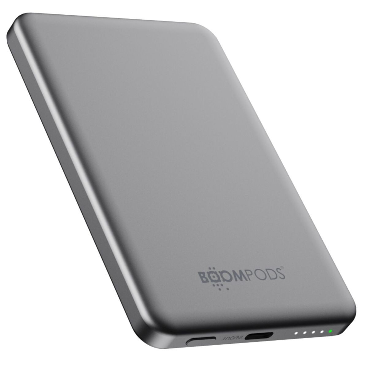 Boompods PowerSnap 5000mAh Graphite Magnetic Powerbank Powerstation