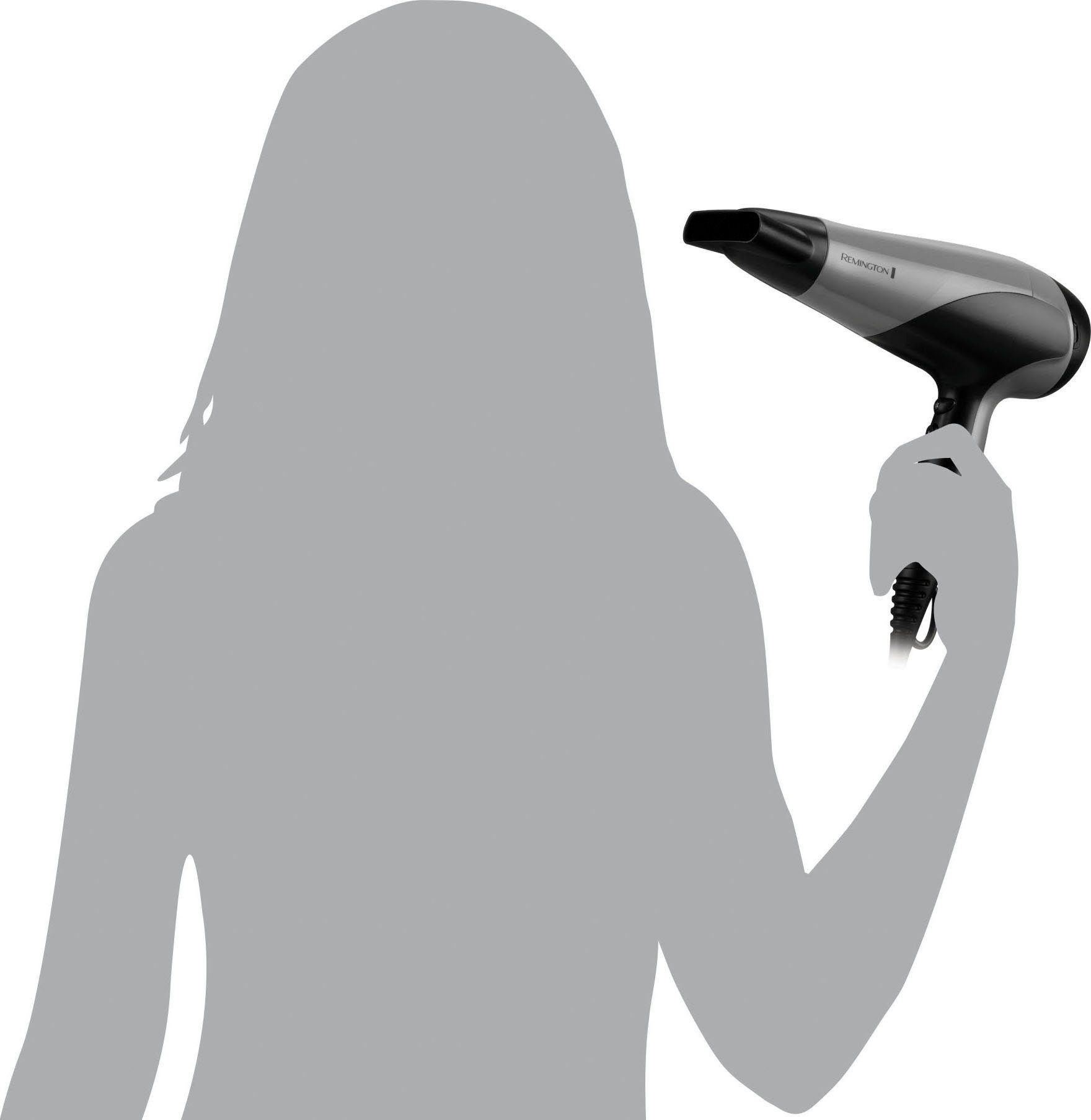 Remington Ionic-Haartrockner Ionic Dry 2200 D3190S, 2200 W, Schnelles, effizientes Styling, Ionenpflege, Stylingdüse & Diffusor