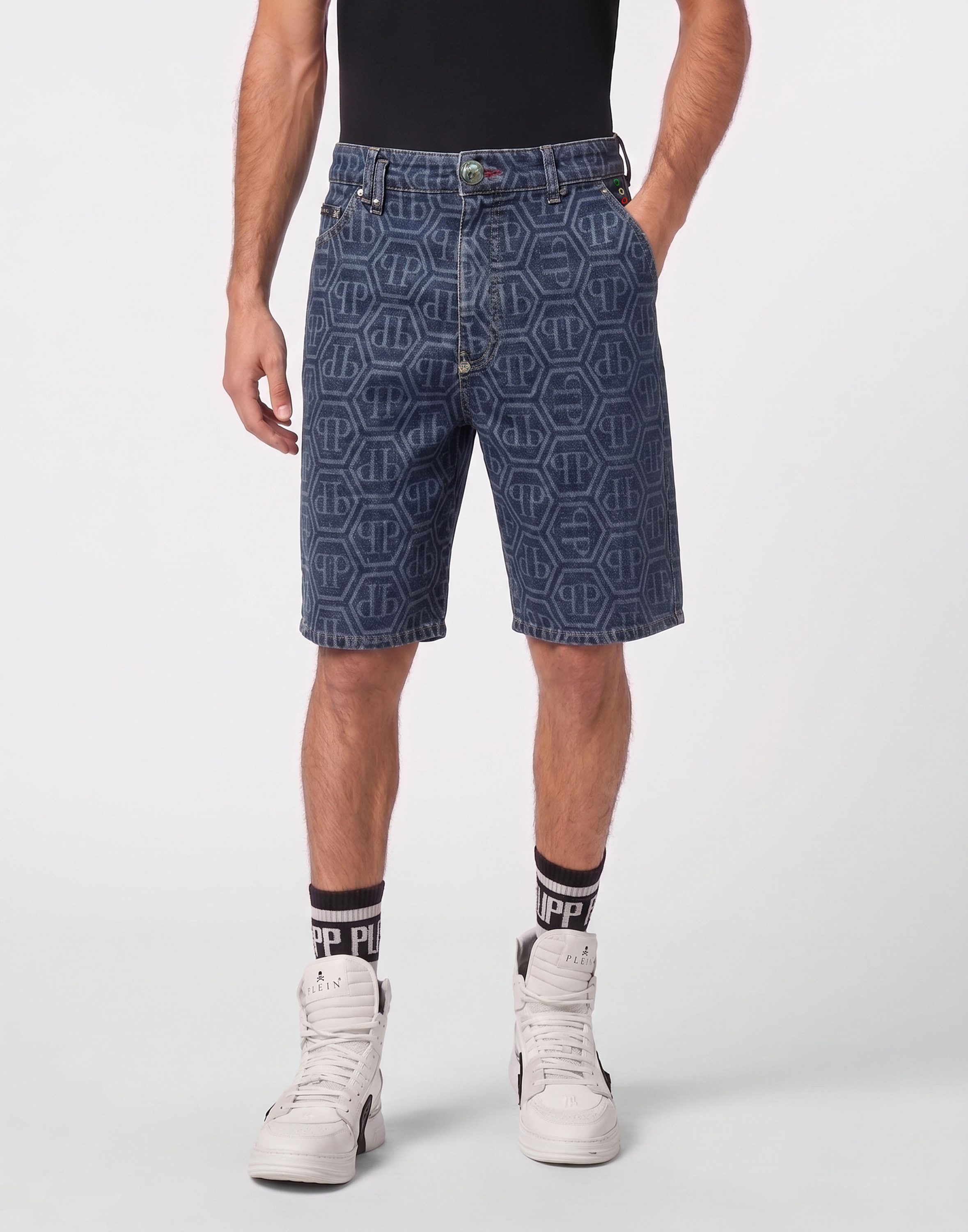 PHILIPP PLEIN Shorts Monogram