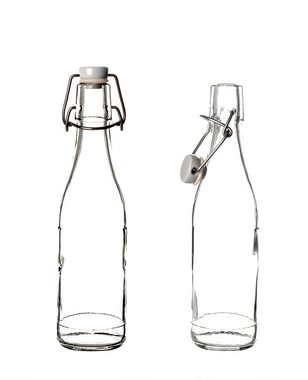 BigDean Einmachglas Glasflasche mit Bügelverschluss 330ml Draht-Bügelflasche, Glas, (6-tlg)