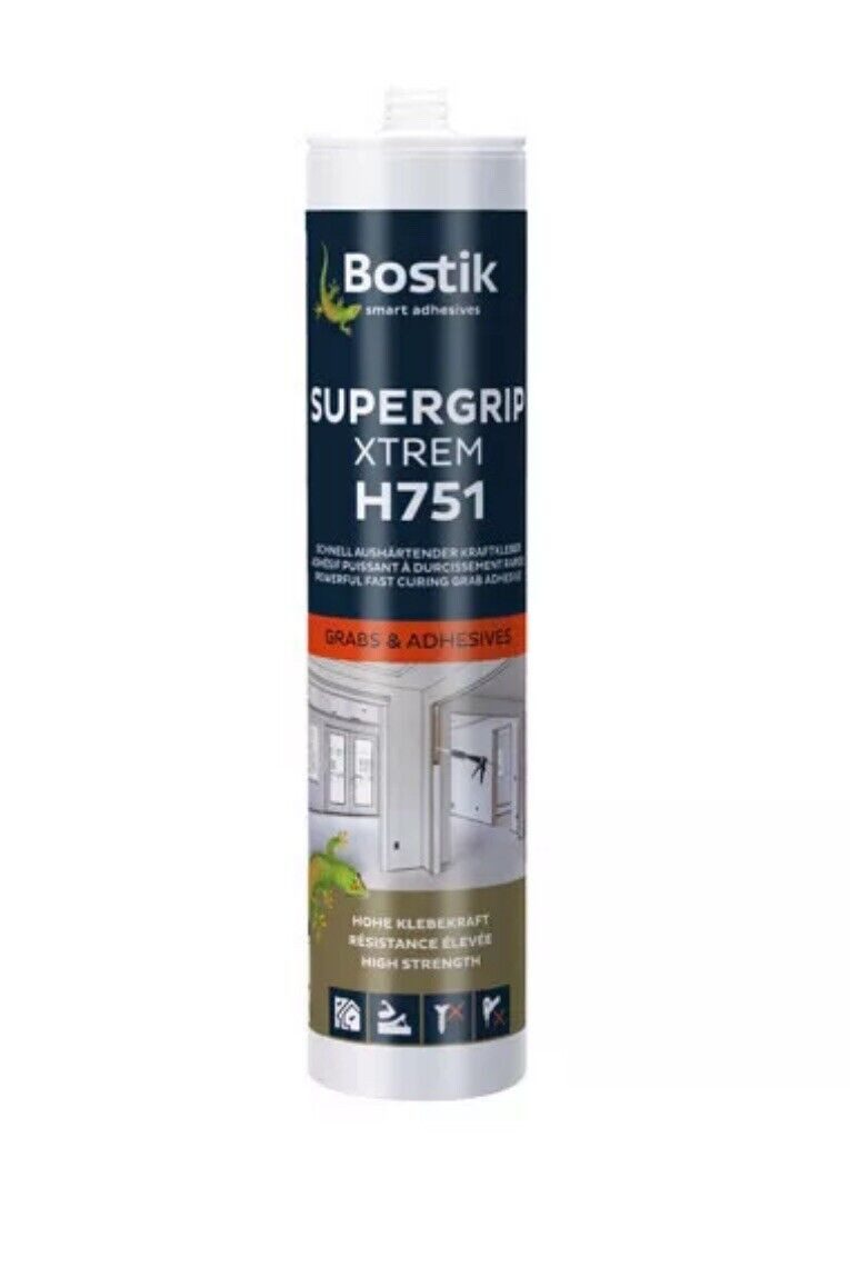 BOSTIK Монтажный клей Bostik H751 Supergrip Xtrem Montageklebstoff extrem stark innen außen