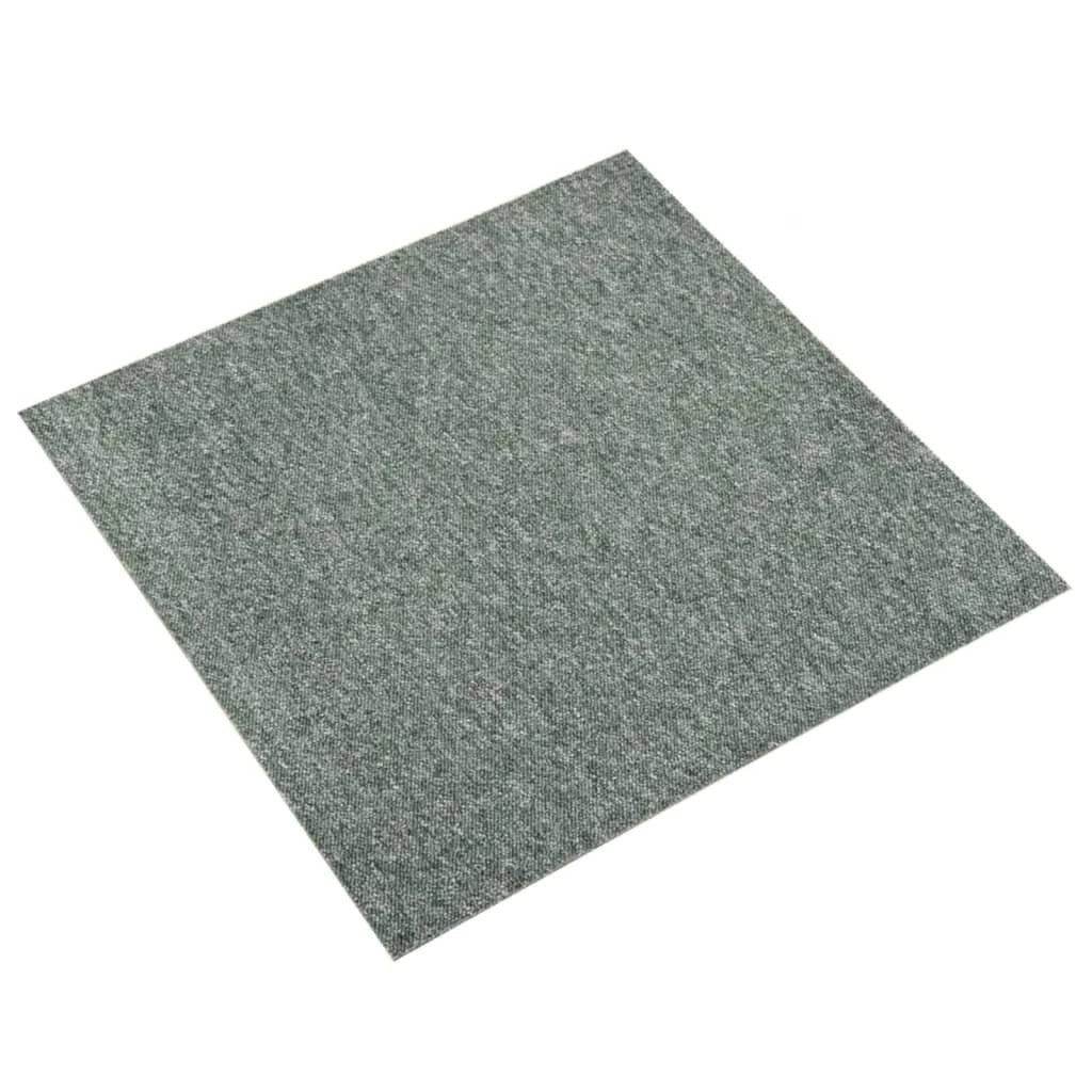 vidaXL Teppichfliese Ковровая плитка 20 Stk. 5 m² 50x50 cm Grün