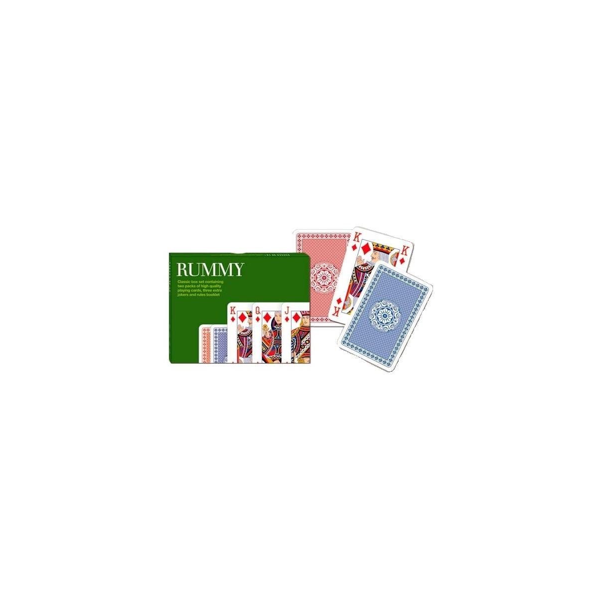 Piatnik Spiel, Familienspiel 2556 - Spielkarten: Romme - 2x 55 Blatt