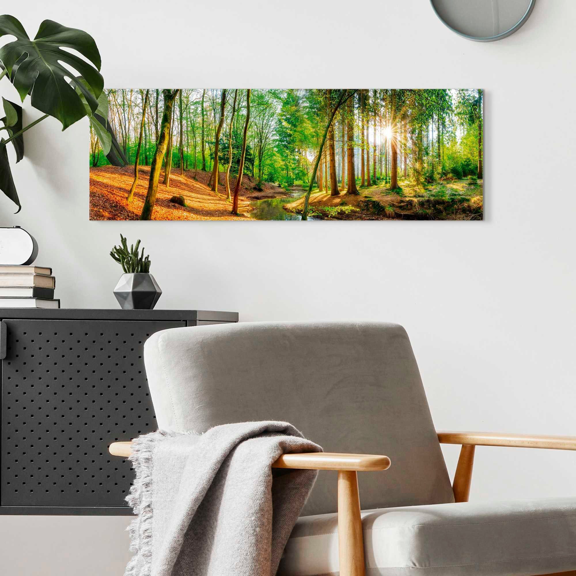 Reinders! Deco-Panel Sonniger Wald günstig online kaufen