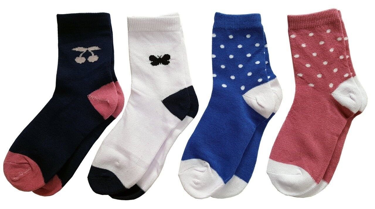 Girls Fashion Freizeitsocken 12 Paar Socken Mädchen Strümpfe, SW-0426 (Packung, 12 Paar)