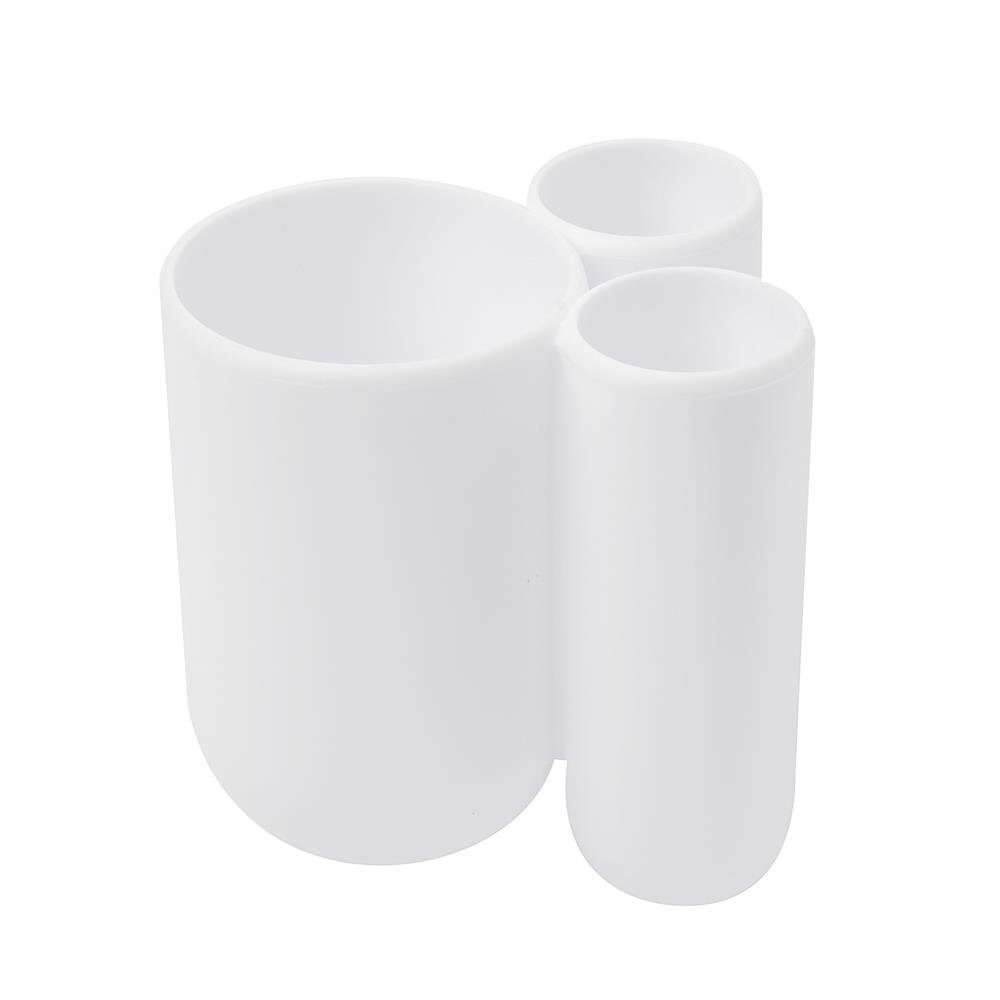 Umbra Zahnputzbecher Touch, Zahnbürstenhalter Make-Up-Becher Accessoires Weiss