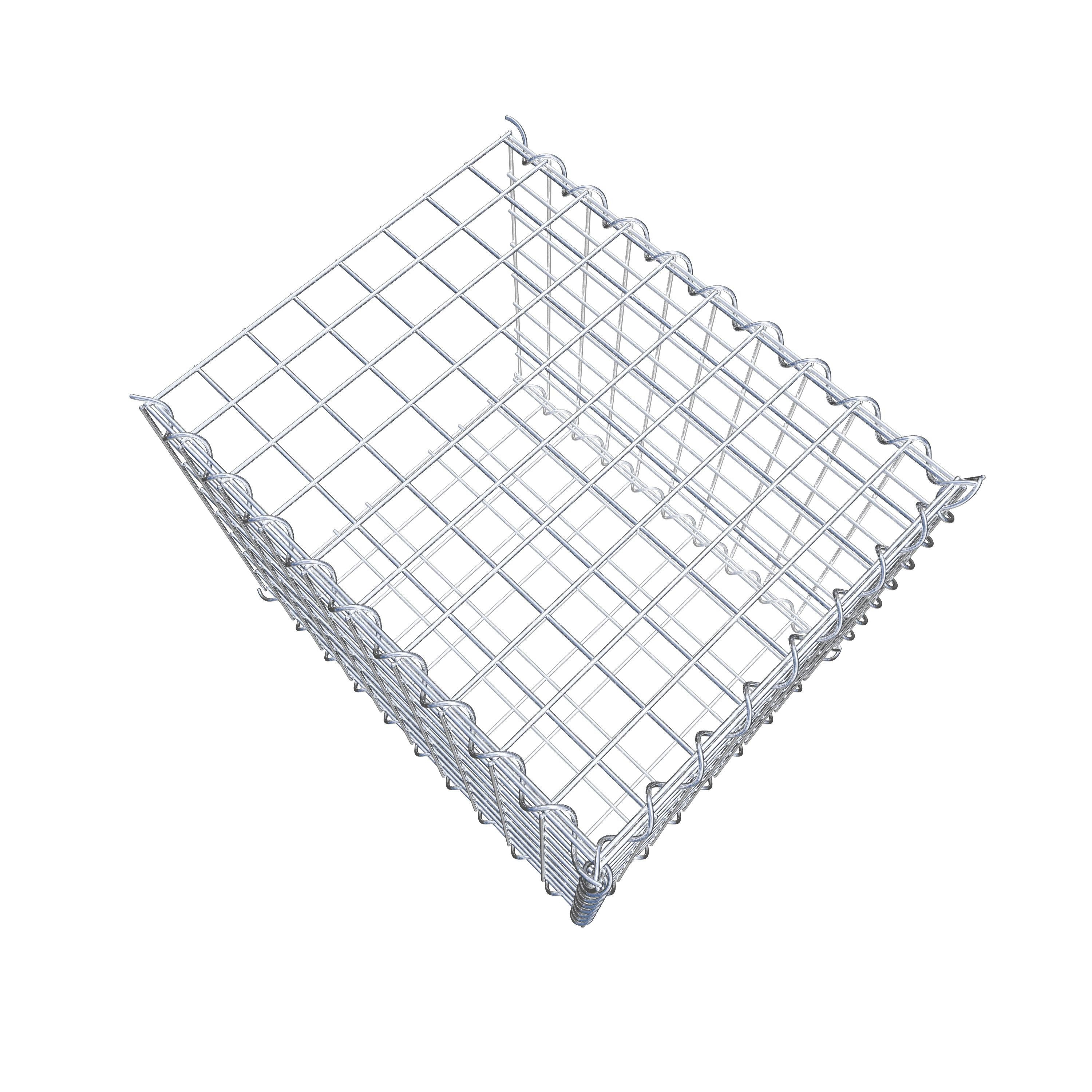 Thumbnail - Gabiona Gabionenzaun Anbaugabione Typ 2 50 cm x 40 cm x 40 cm (L x H x T), Maschenweite 5, (Anbaugabione Typ 2 50 cm x 4...
