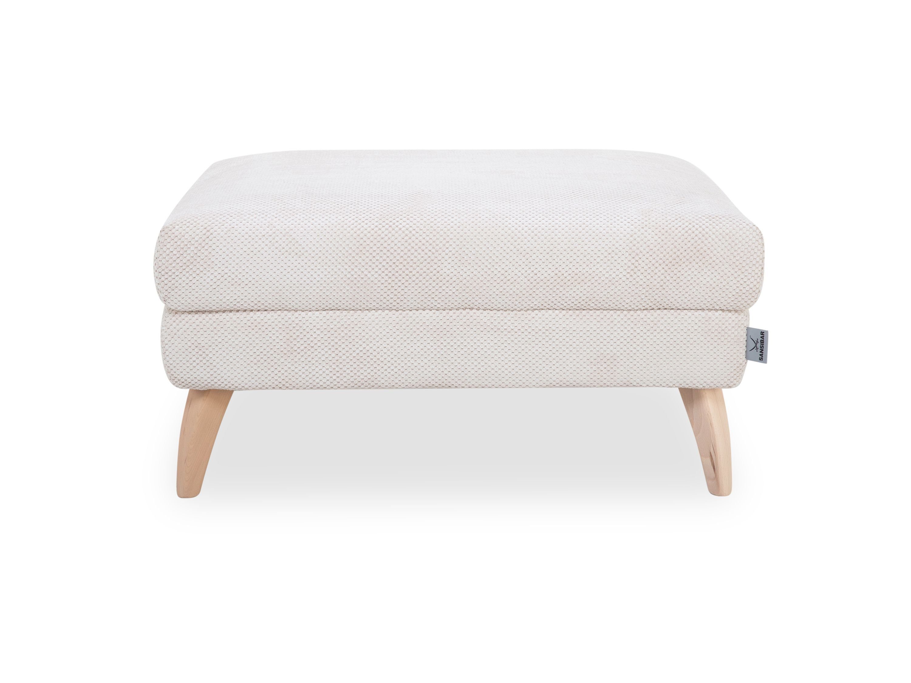 SANSIBAR Living Sitzhocker Hocker SANSIBAR FÜNEN BHT 95x47x70 cm beige günstig online kaufen