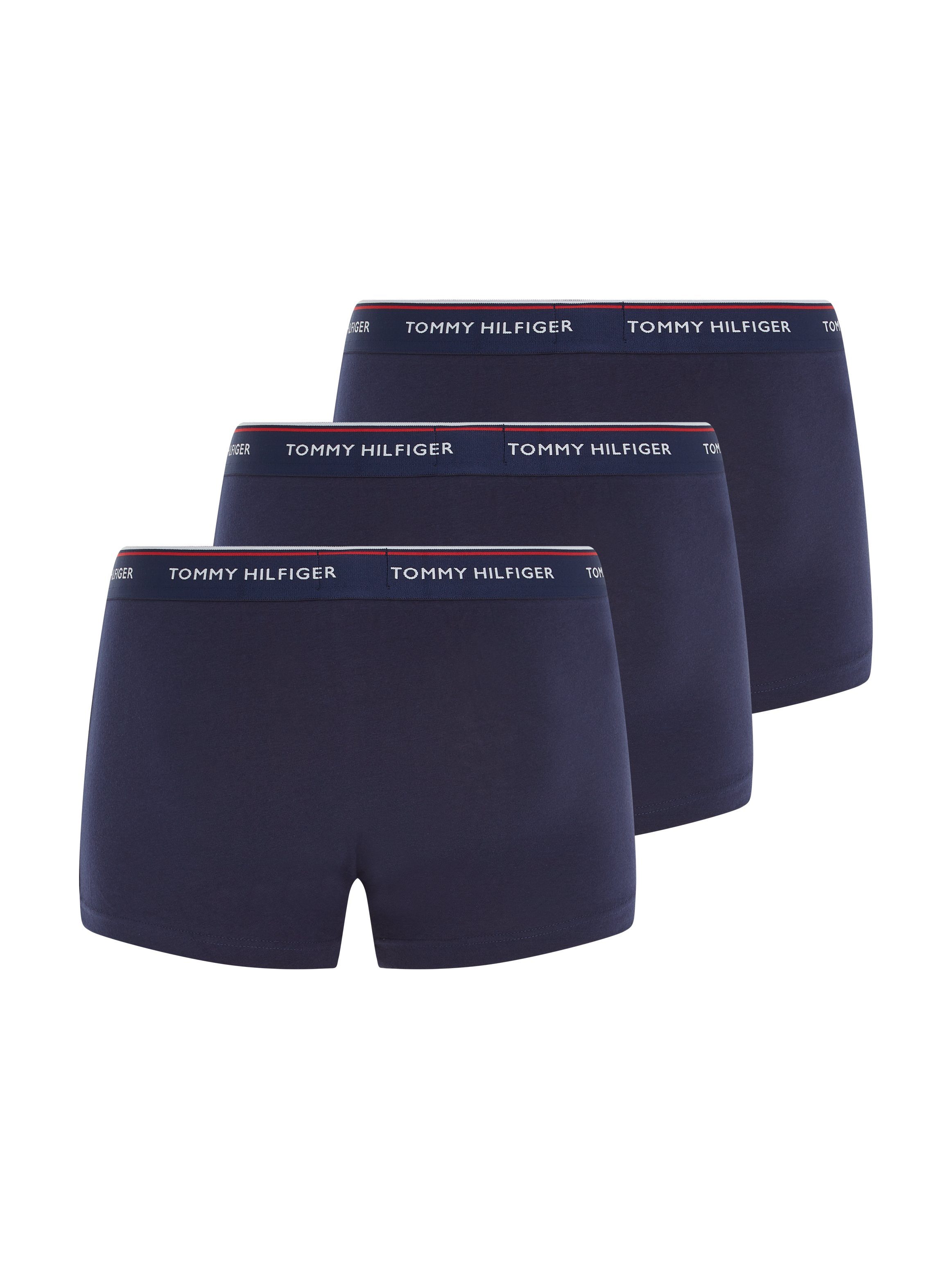 3P dunkelblau LR 3-St., TRUNK Hilfiger (Packung, mit Logo-Elastikbund Trunk 3er-Pack) Underwear Tommy