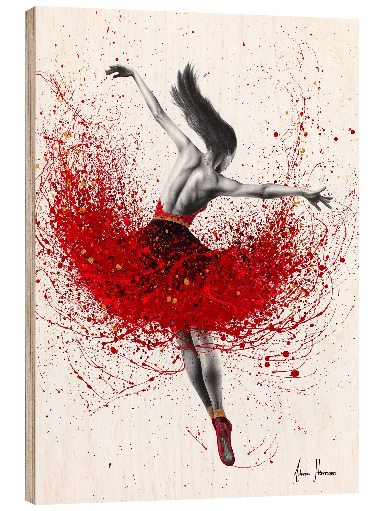 Posterlounge Wandbild Scarlet Sensation Dance, Ashvin Harrison, erhältlich als Poster, Leinwandbild, Wandsticker oder Acrylglasbild